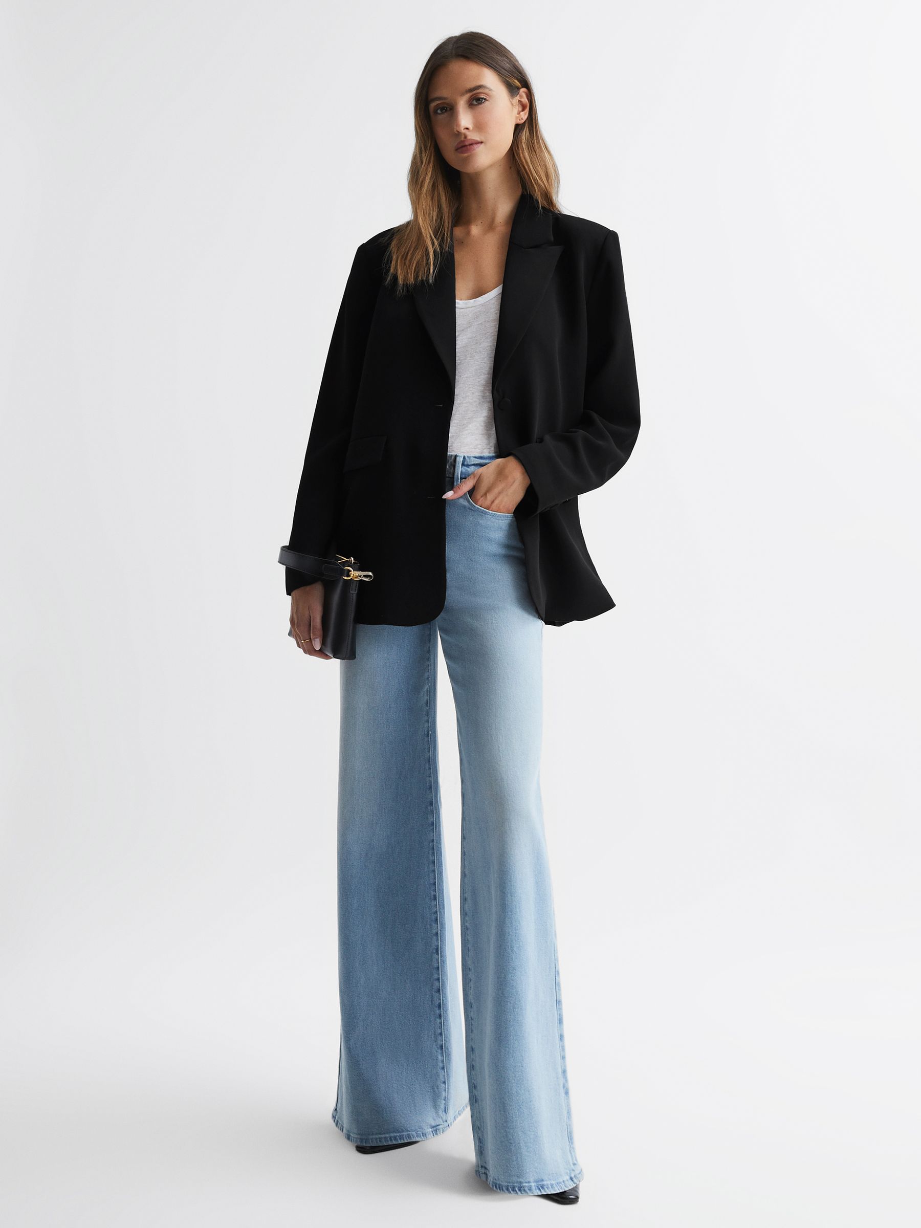 Good American Single Breasted Blazer in Black - Image 3 of 5