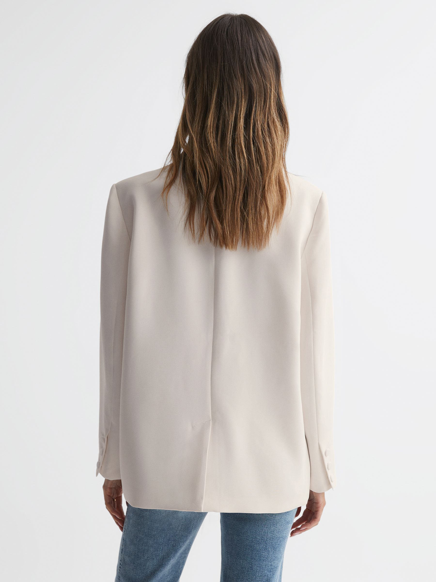 Good American Single Breasted Blazer in Ivory - Image 5 of 5