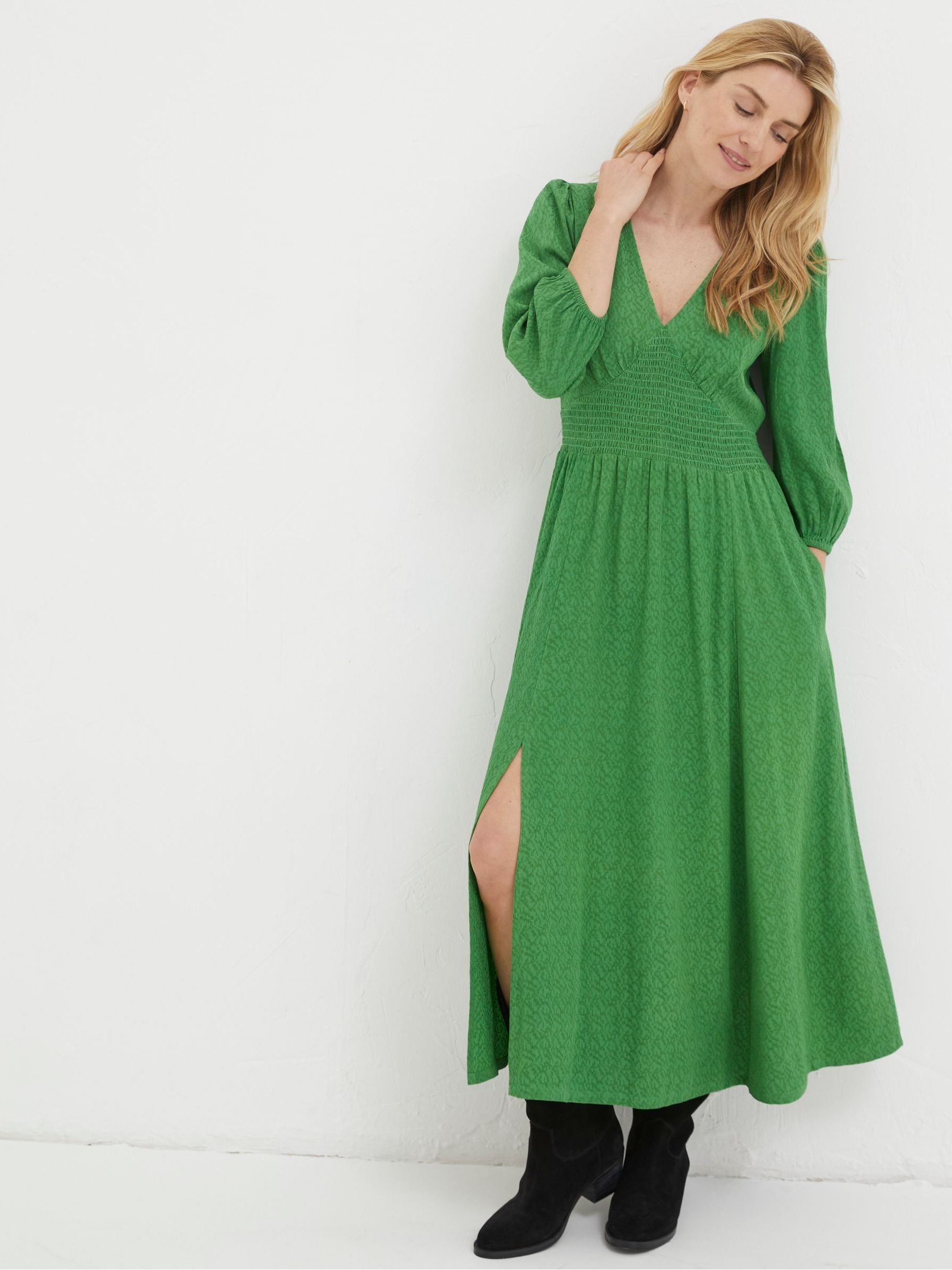 Green Rene Midi Dress - Image 1 of 6