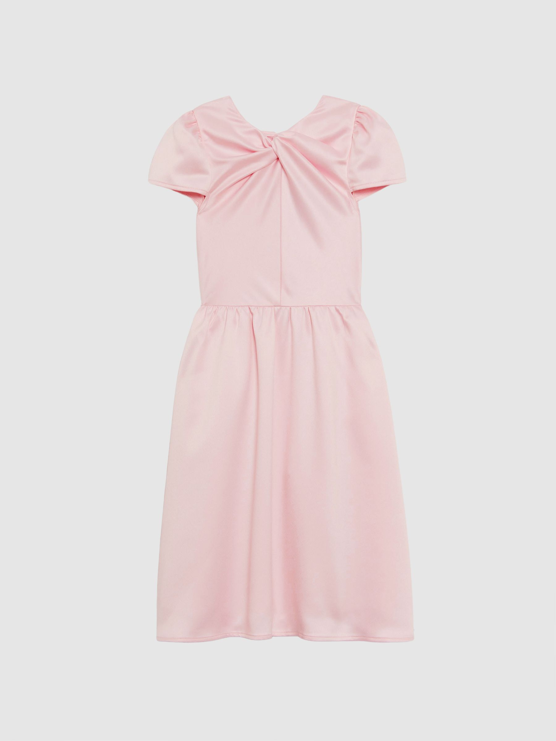 4-9 yrs Knot Detail Dress in Pink - Image 2 of 6