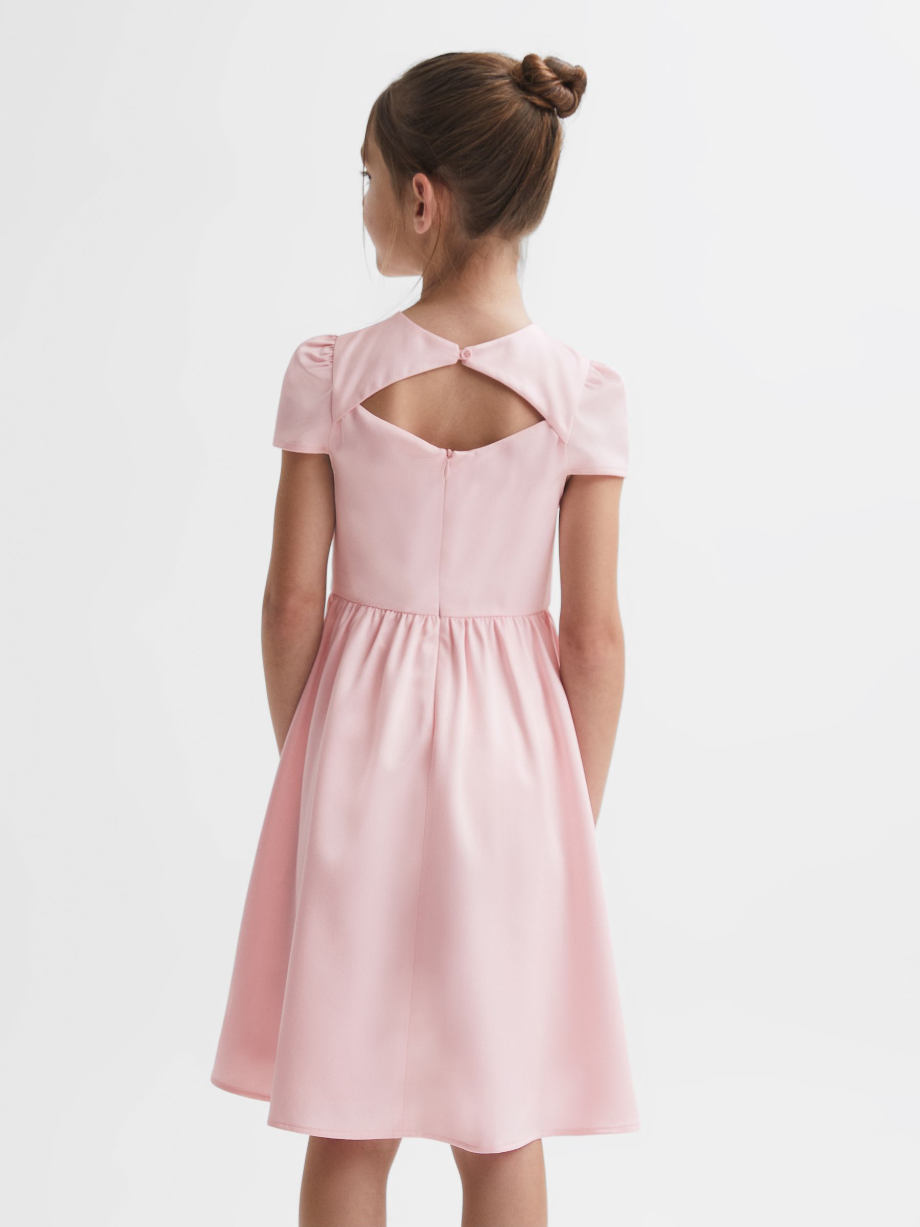 4-9 yrs Knot Detail Dress in Pink - Image 5 of 6