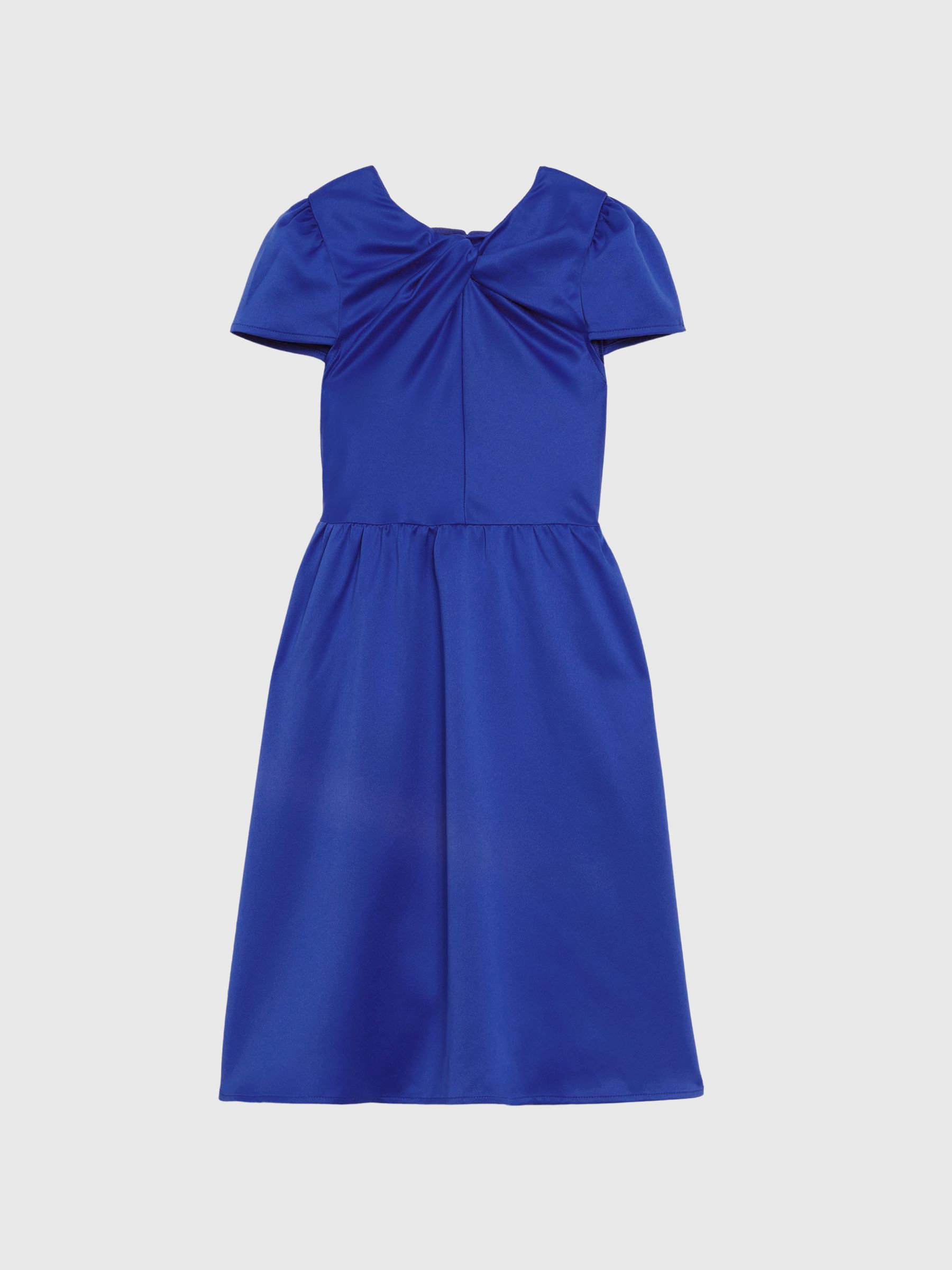 4-9 yrs Knot Detail Dress in Blue - Image 2 of 6