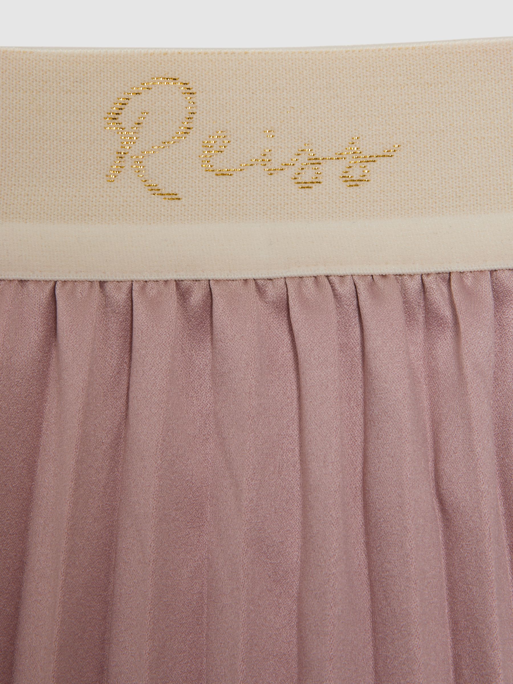 4-9 yrs Pleated Elasticated Skirt in Pink - Image 5 of 7
