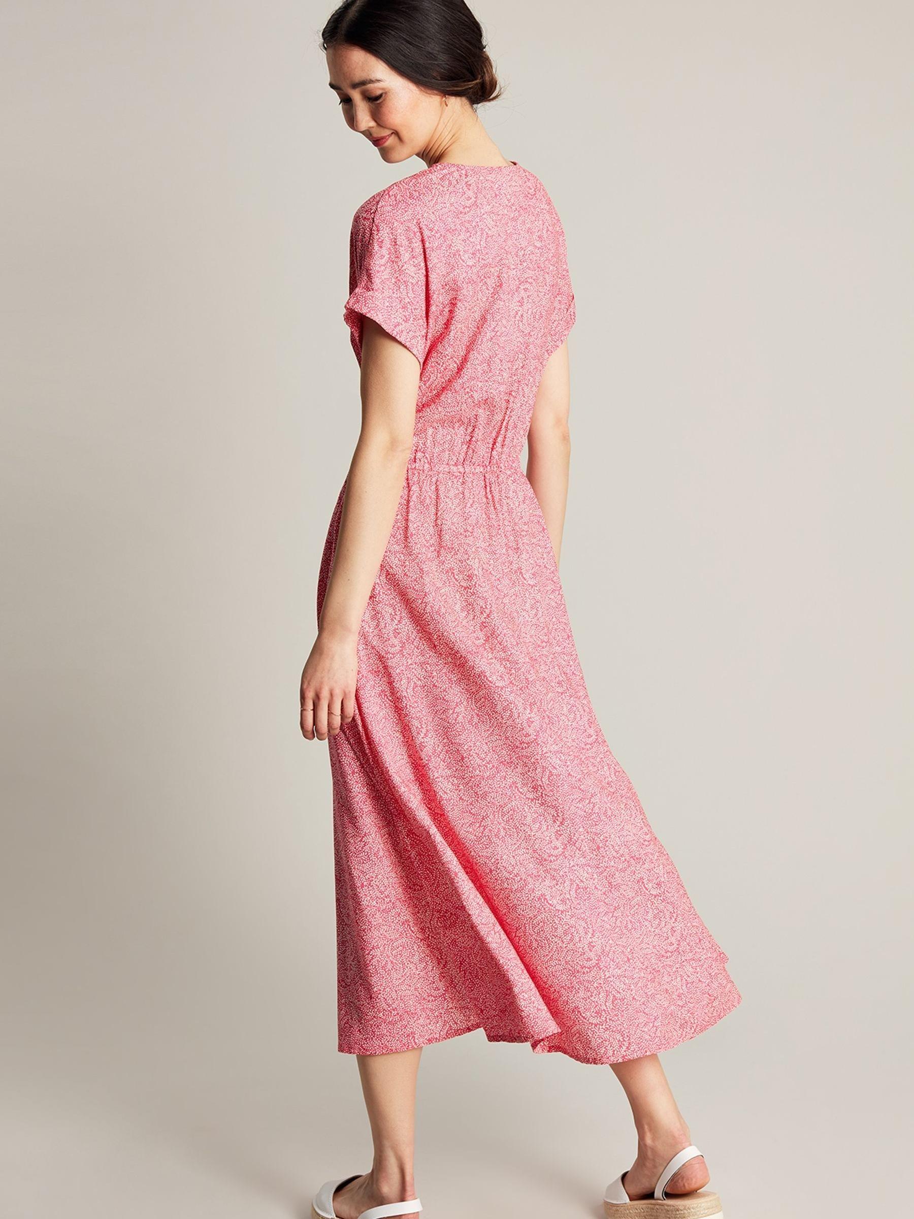 Abigail Pink V-Neck With Slit Dress - Image 2 of 6