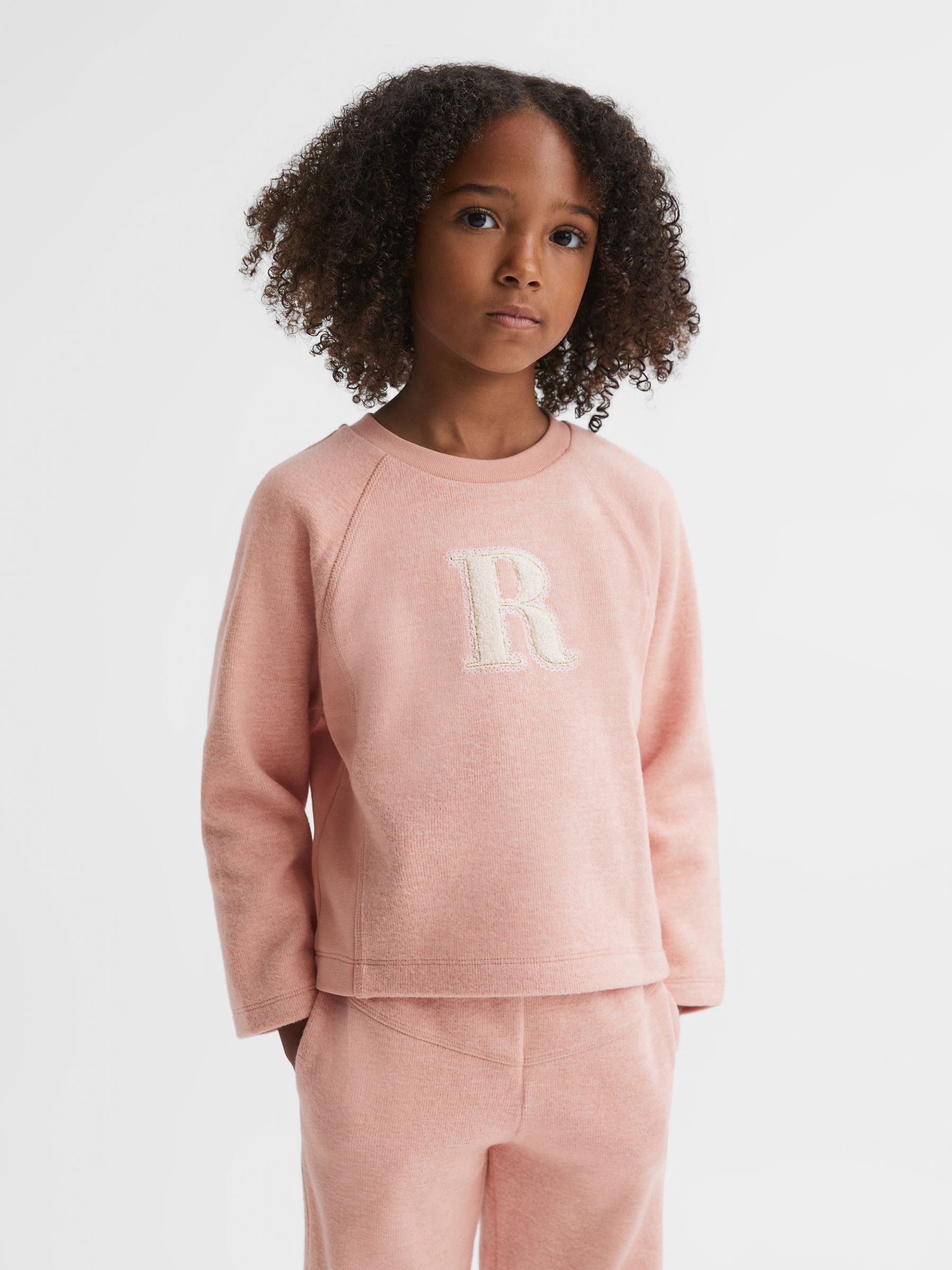 9-13 yrs Cotton Blend Crew Neck Top in Apricot - Image 3 of 5