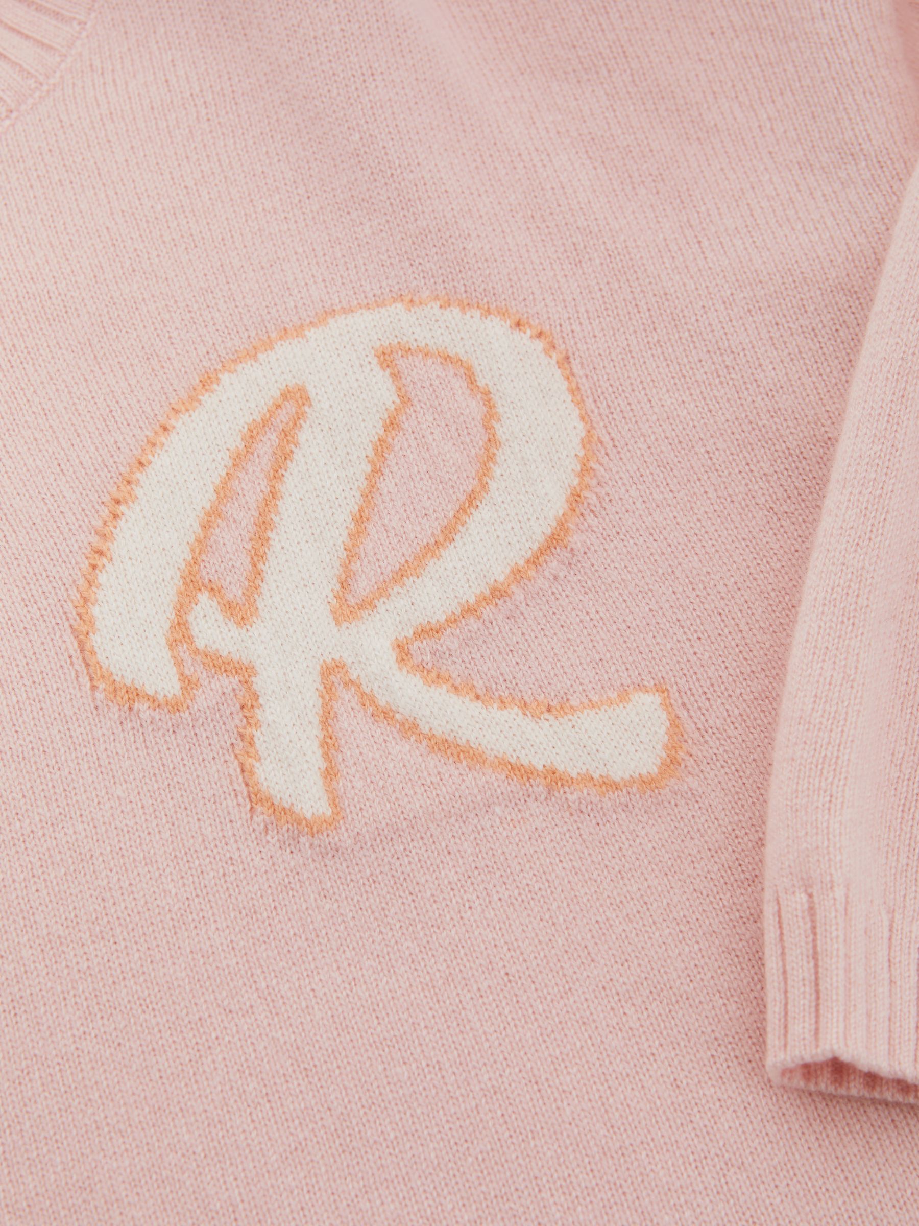 4-9 yrs Wool Blend Motif Jumper in Pink - Image 6 of 6