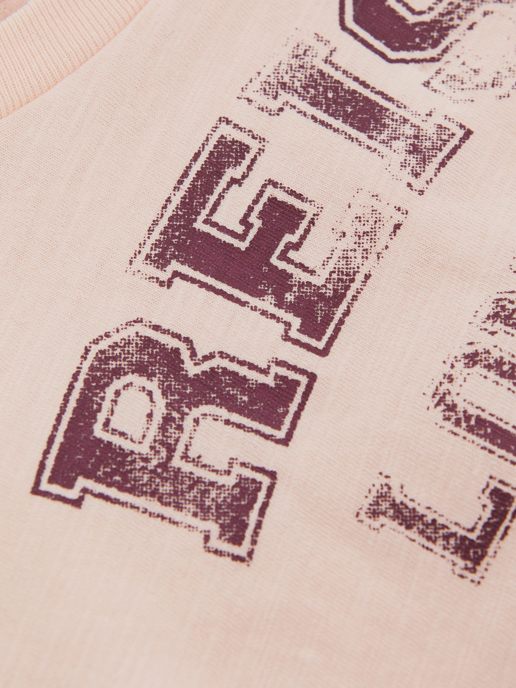 9-13 yrs Cotton Motif Crew Neck Top in Pink - Image 6 of 6