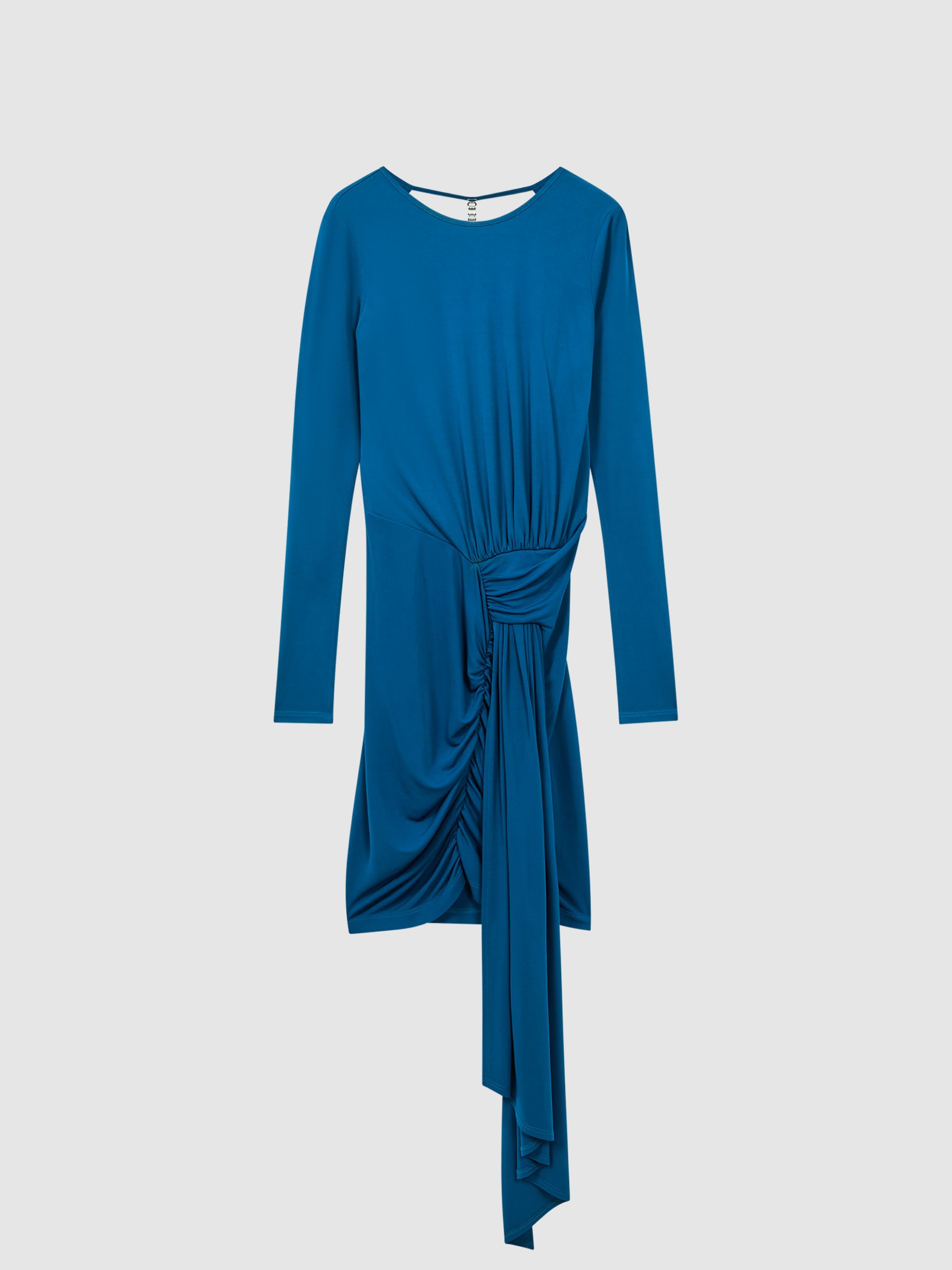 Embellished Chain Bodycon Mini Dress in Teal - Image 2 of 6