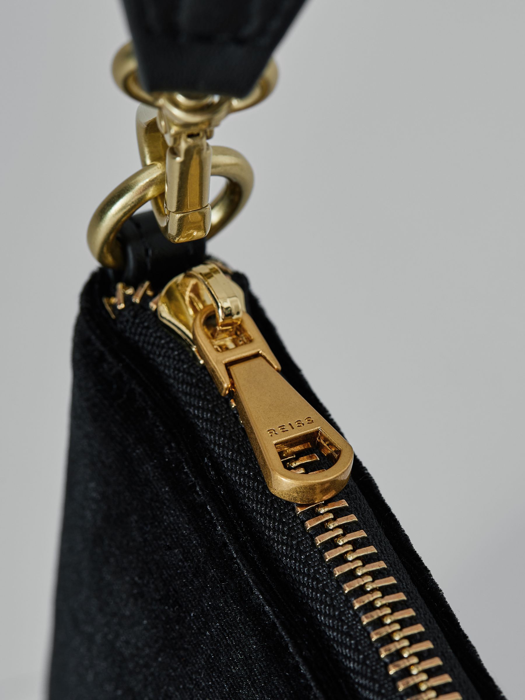 Velvet Handbag in Black - Image 5 of 6