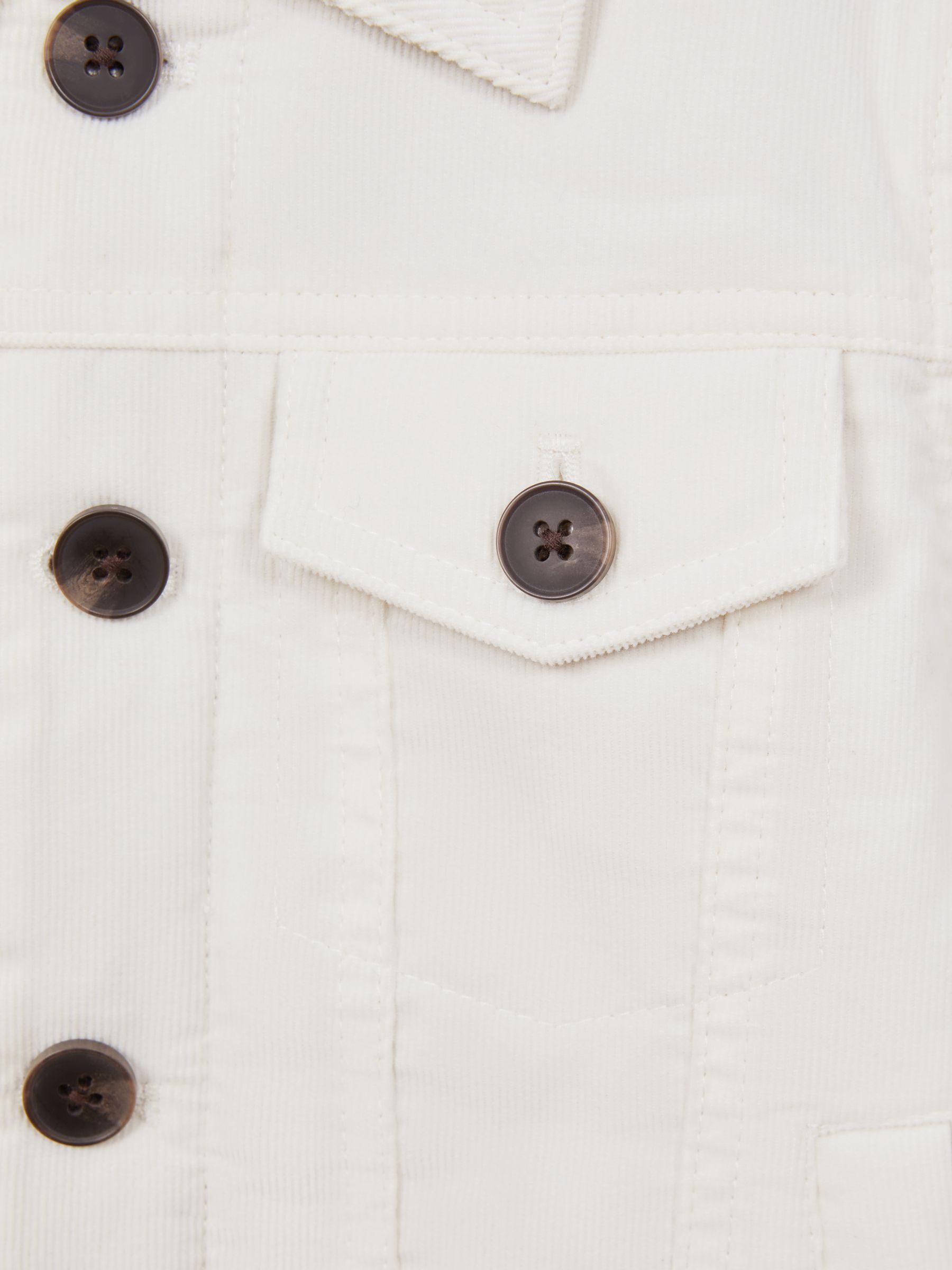 9-14 yrs Cord Button Through Jacket in Ecru - Image 5 of 5