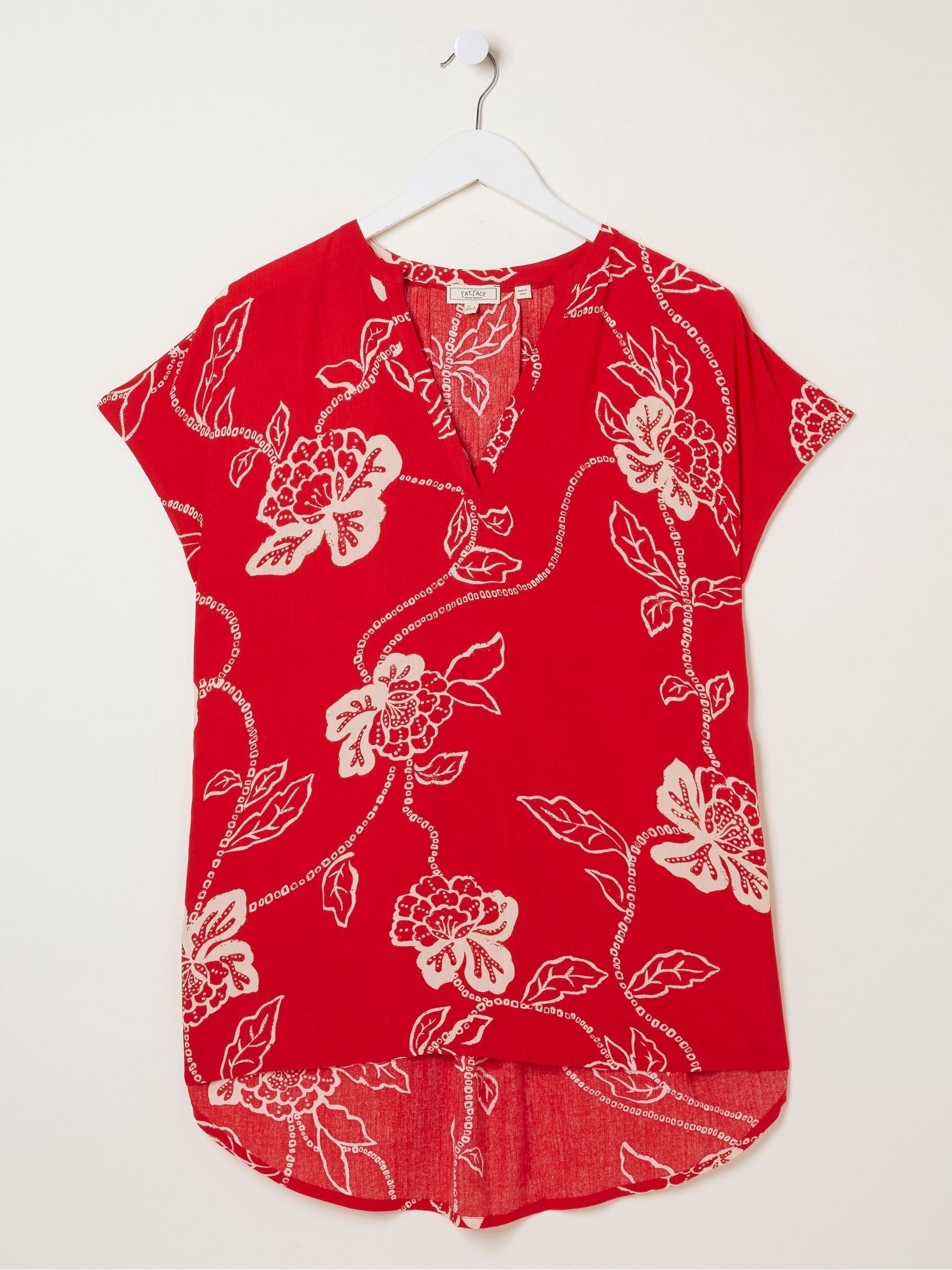 Red Piper Batik Blouse - Image 4 of 4