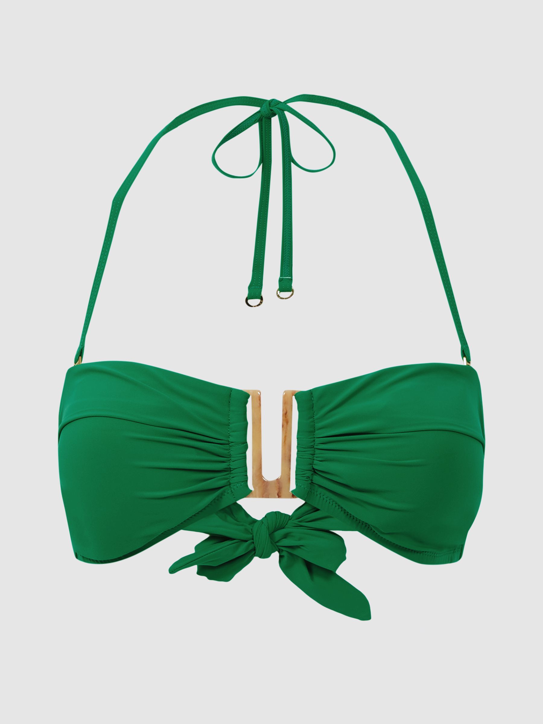 Carina Green Removable Strap Bandeau Bikini Top - Image 2 of 4