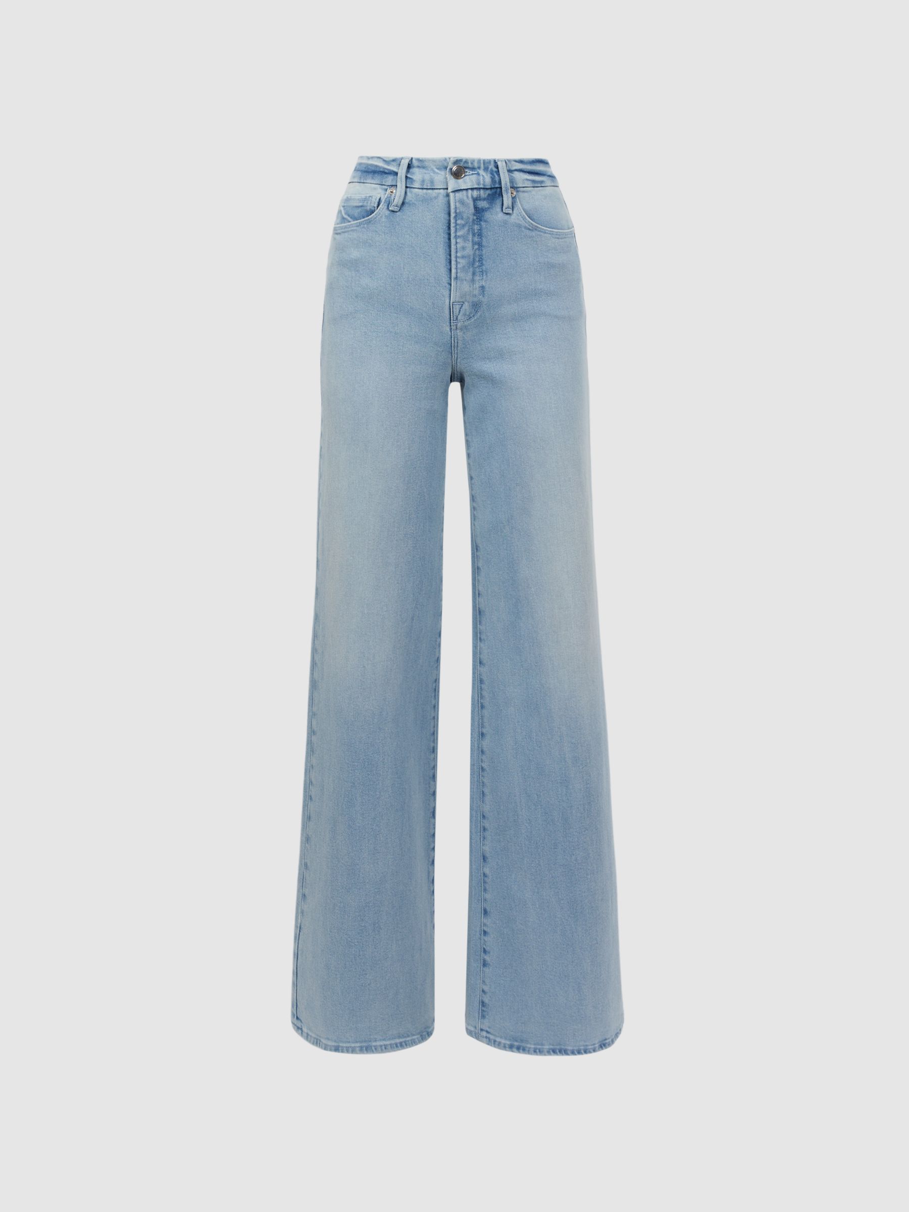 Good American High Rise Flared Jeans in Blue - Image 2 of 4