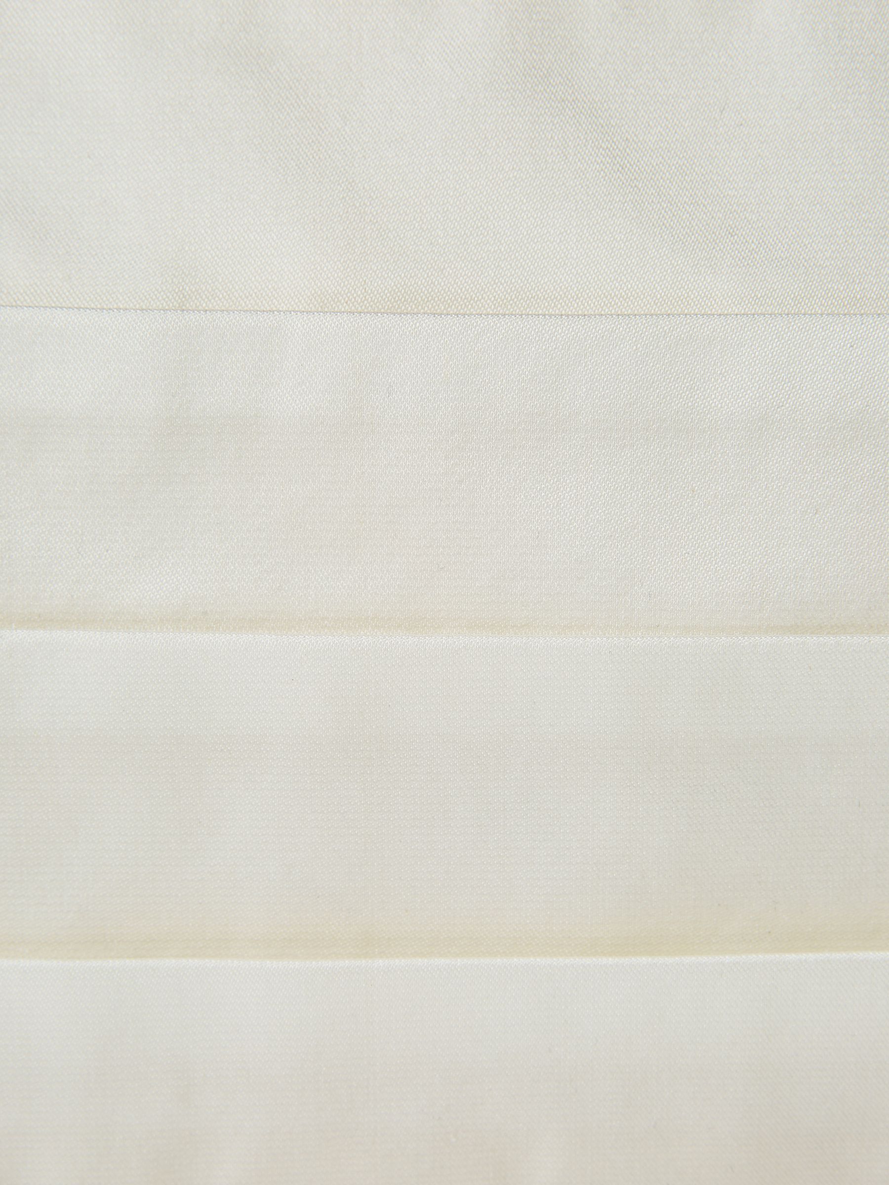 Silk Grosgrain Cummerbund in Ivory - image 3