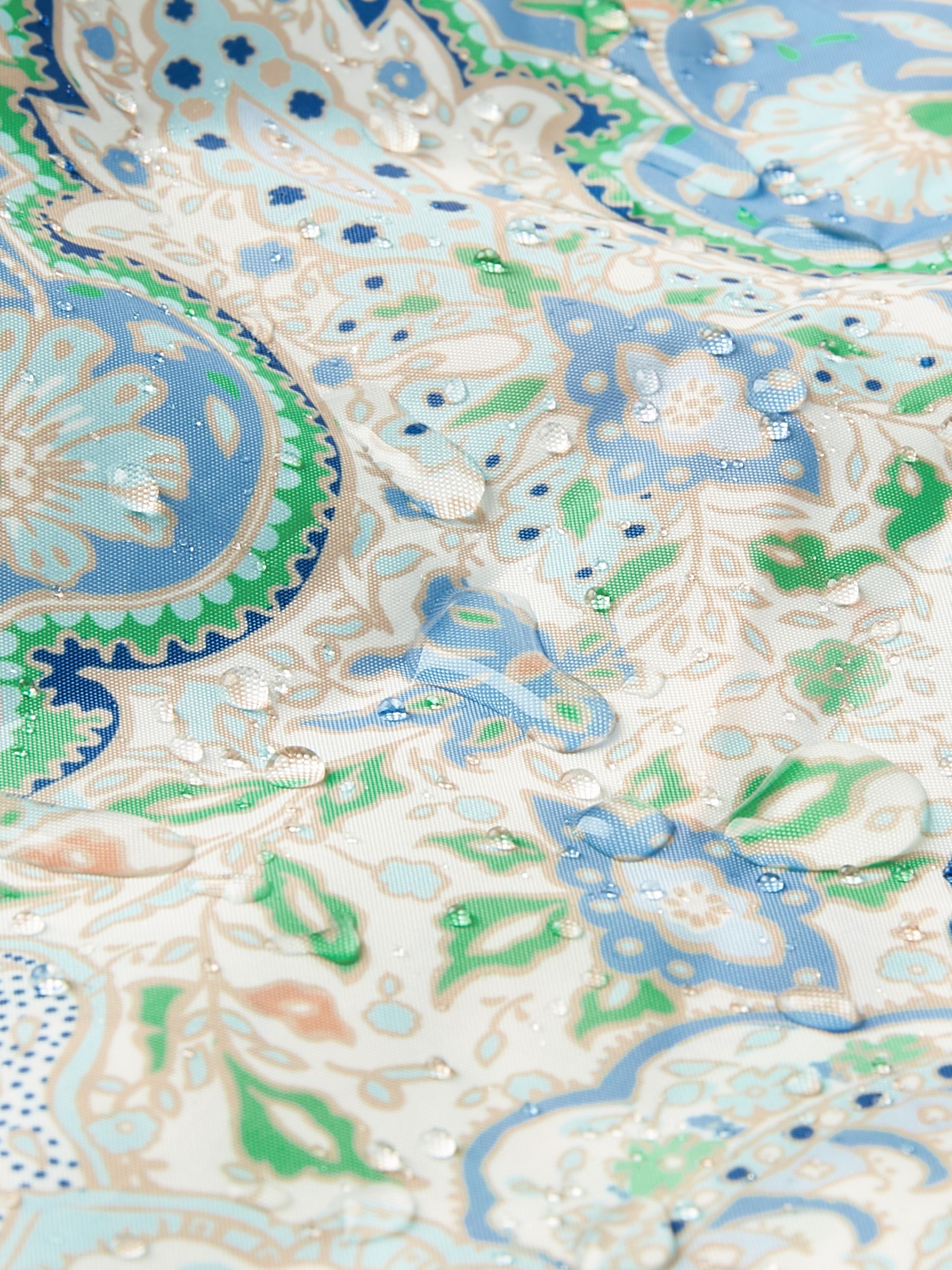 Elstow Blue Paisley Printed Poncho - Image 8 of 10