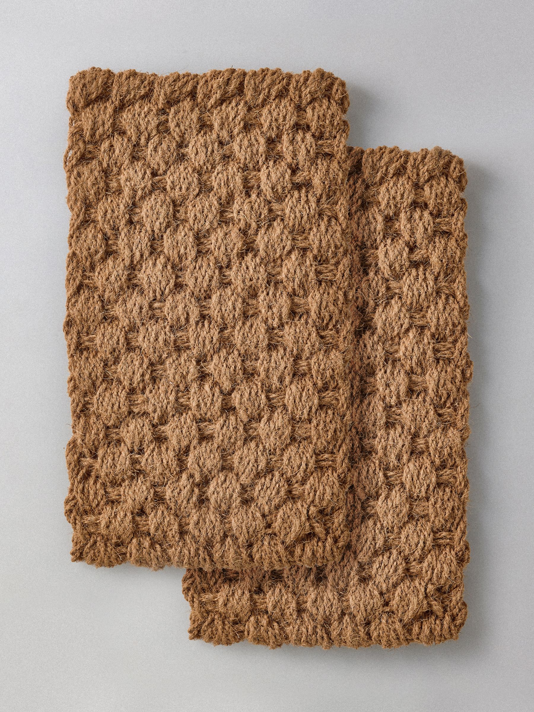 The Set 2 Pack Natural Coir Weave Doormats - Image 1 of 3