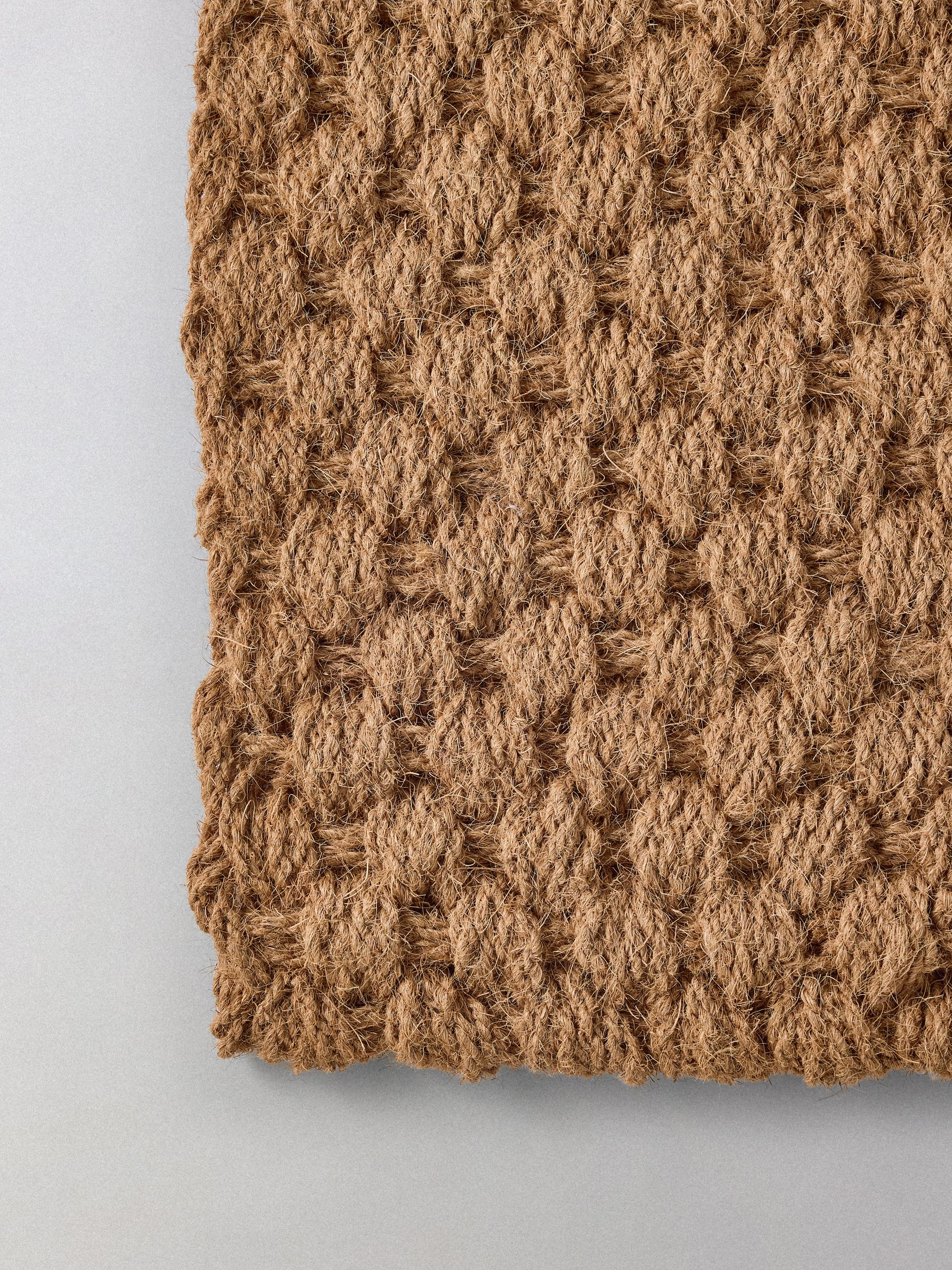 The Set 2 Pack Natural Coir Weave Doormats - Image 2 of 3