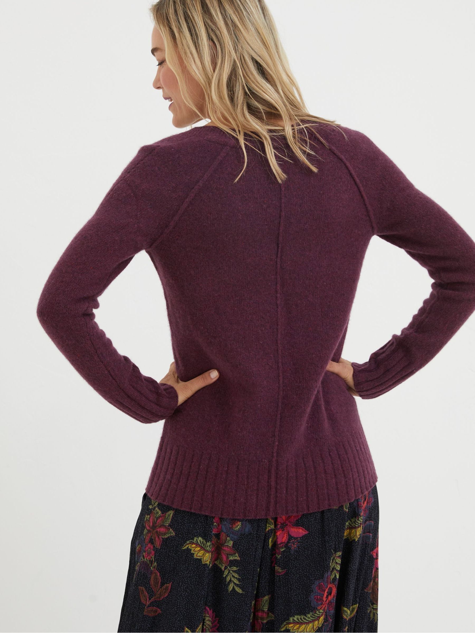 Purple Iona Lambswool Jumper - Image 2 of 4