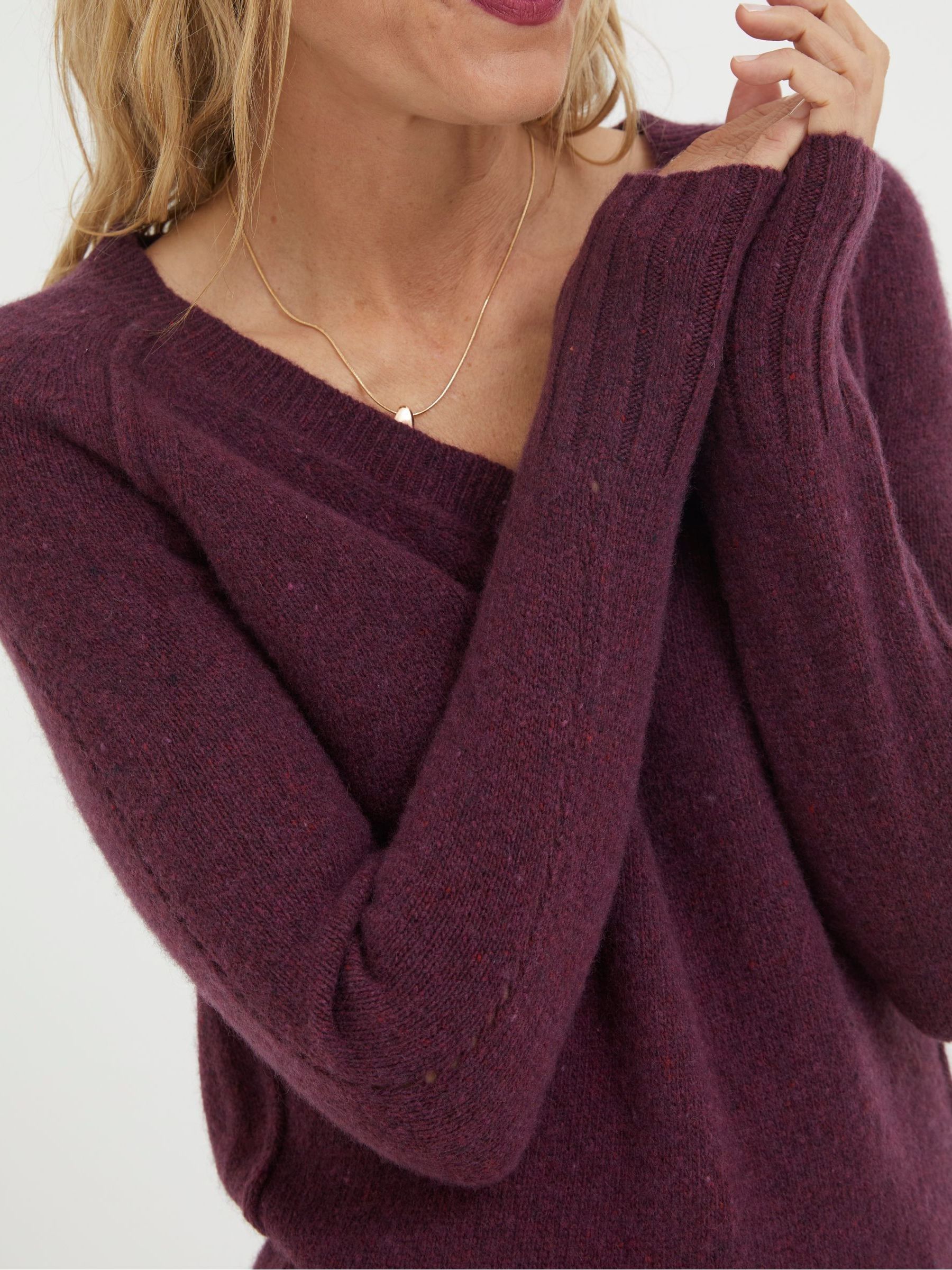 Purple Iona Lambswool Jumper - Image 3 of 4