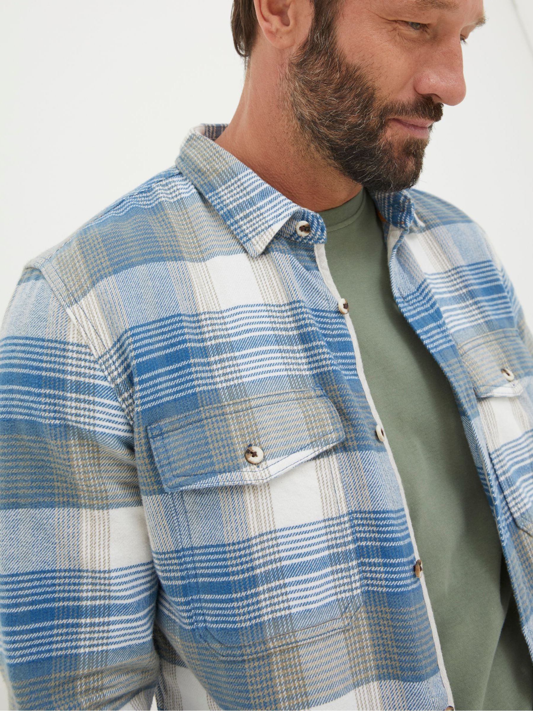 Blue Kemsley Check Shirt - Image 3 of 4