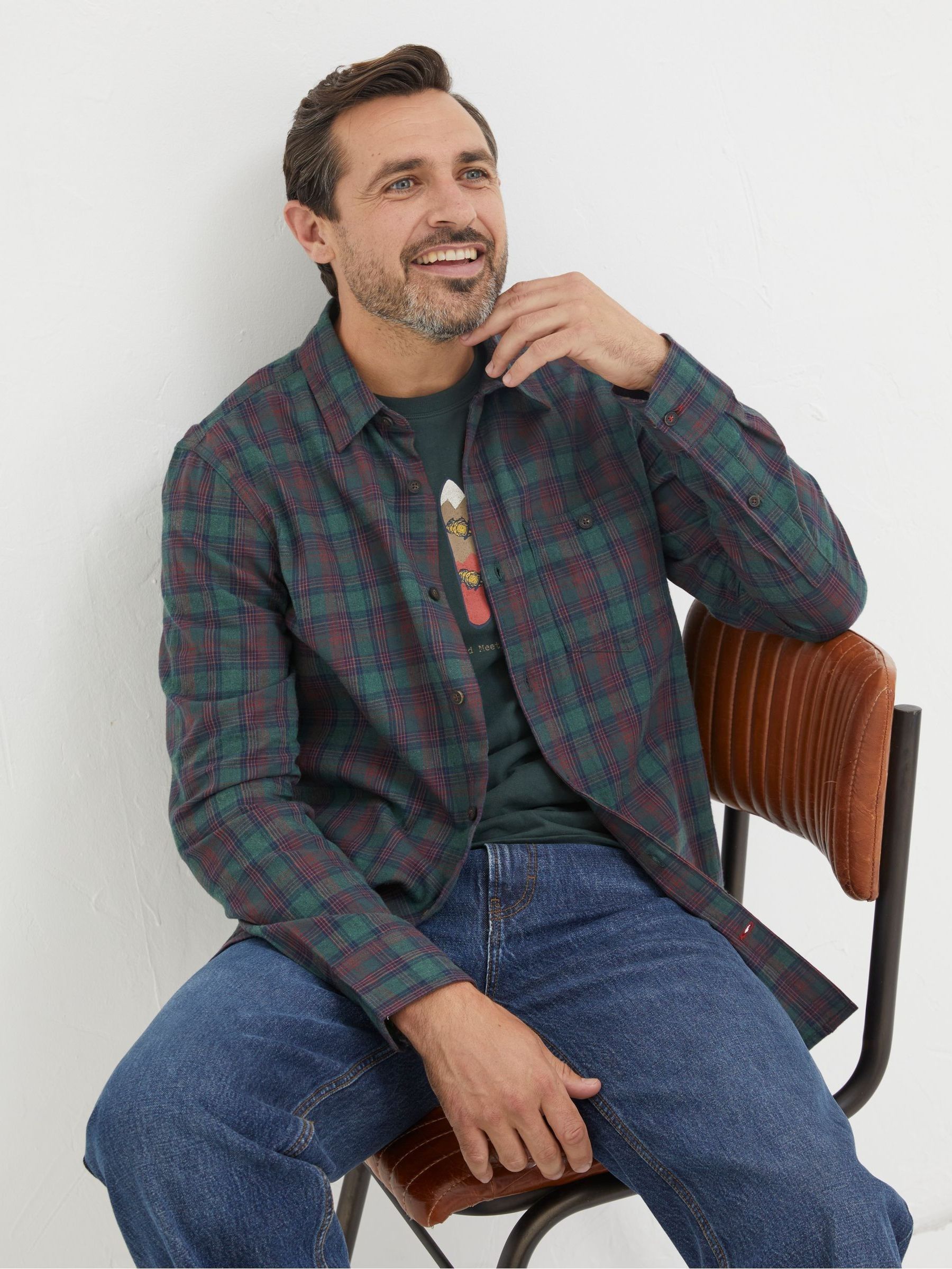 Green Nevis Check Shirt - Image 1 of 5