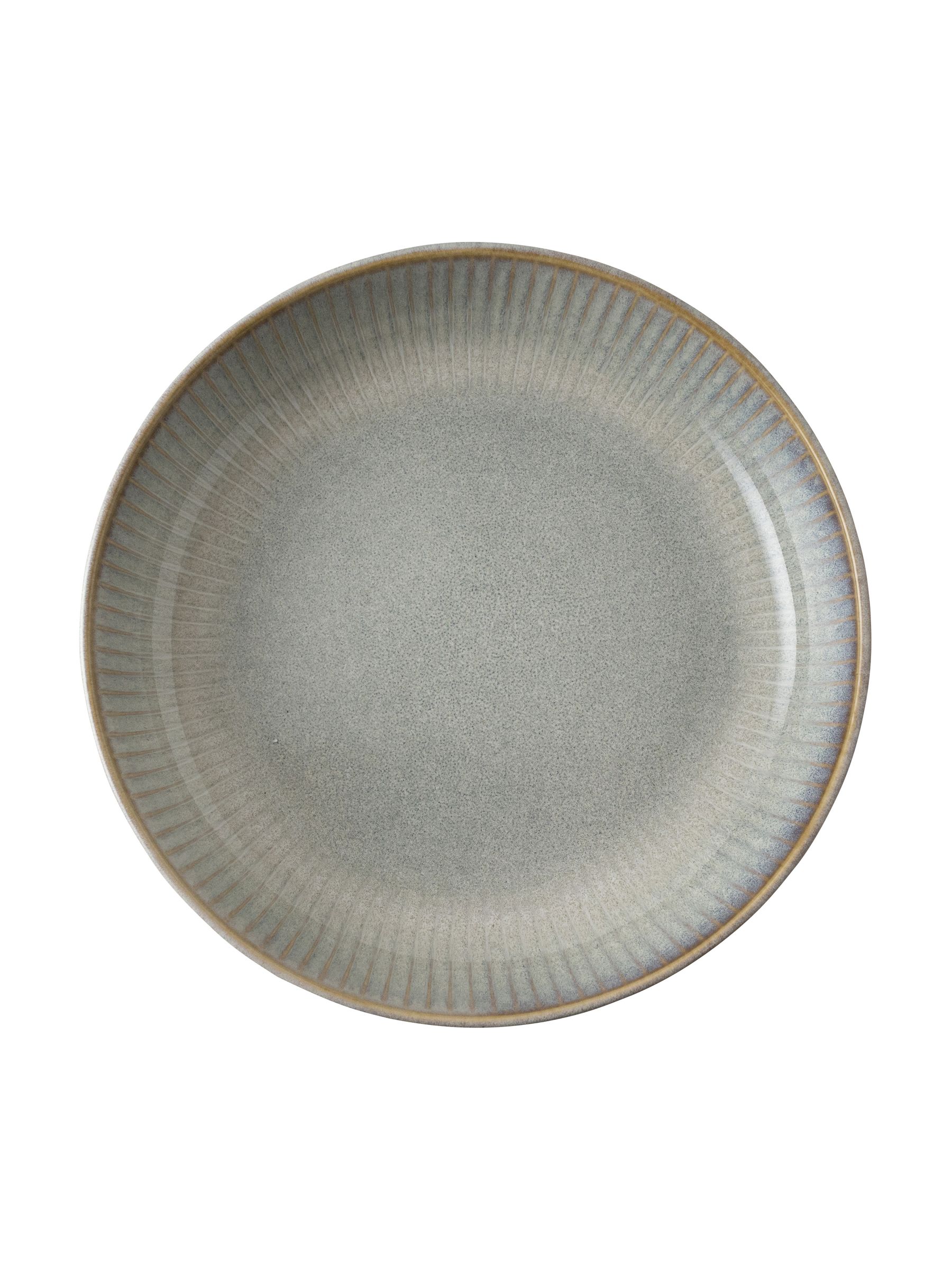 Dutch Rose Set of 4 Grey Sapphire Pasta Plates - Image 4 of 4