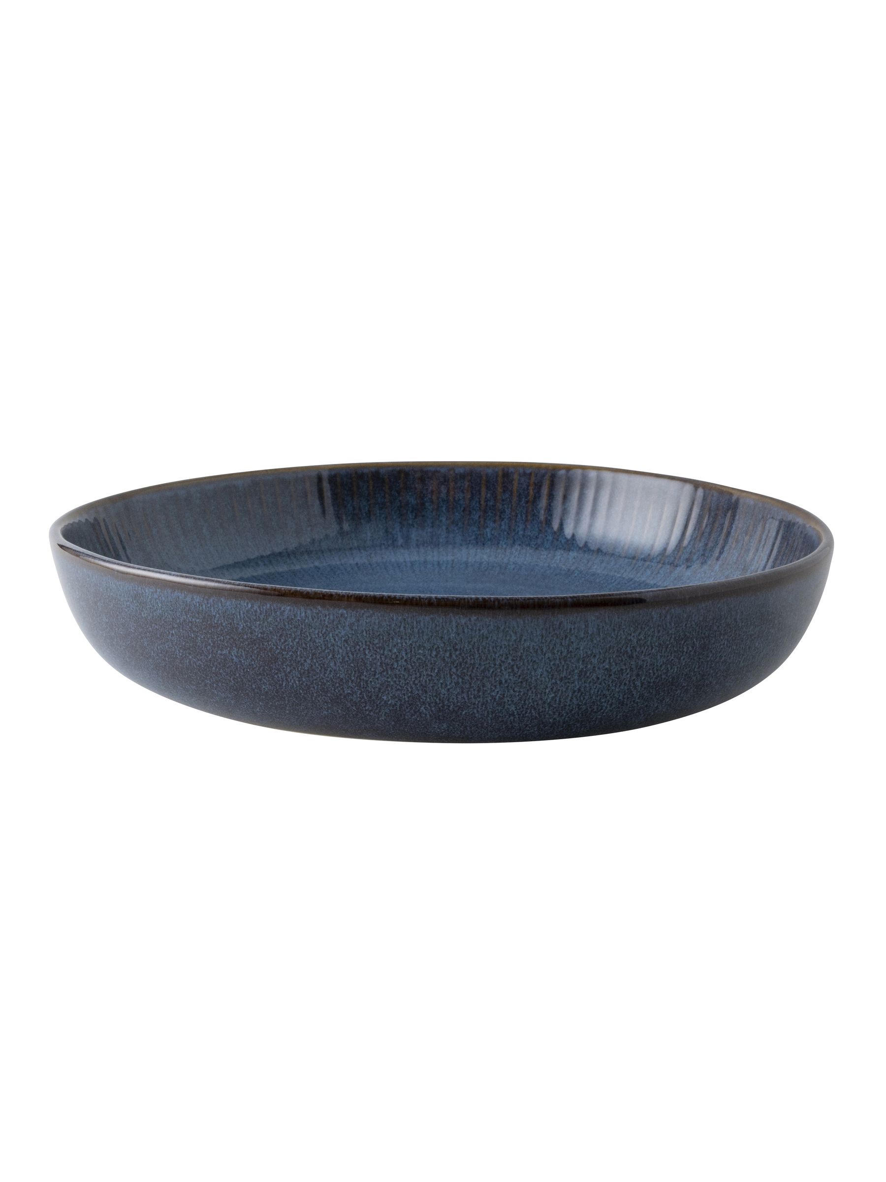 Dutch Rose Set of 4 Blue Sapphire Pasta Plates - Image 3 of 4