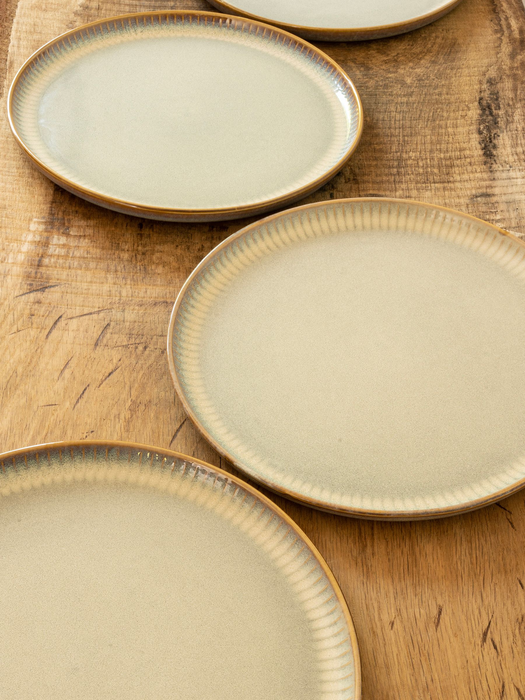 Dutch Rose Grey Dutch Rose Sapphire 28cm Dinner Plates Set of 4 - Image 1 of 4