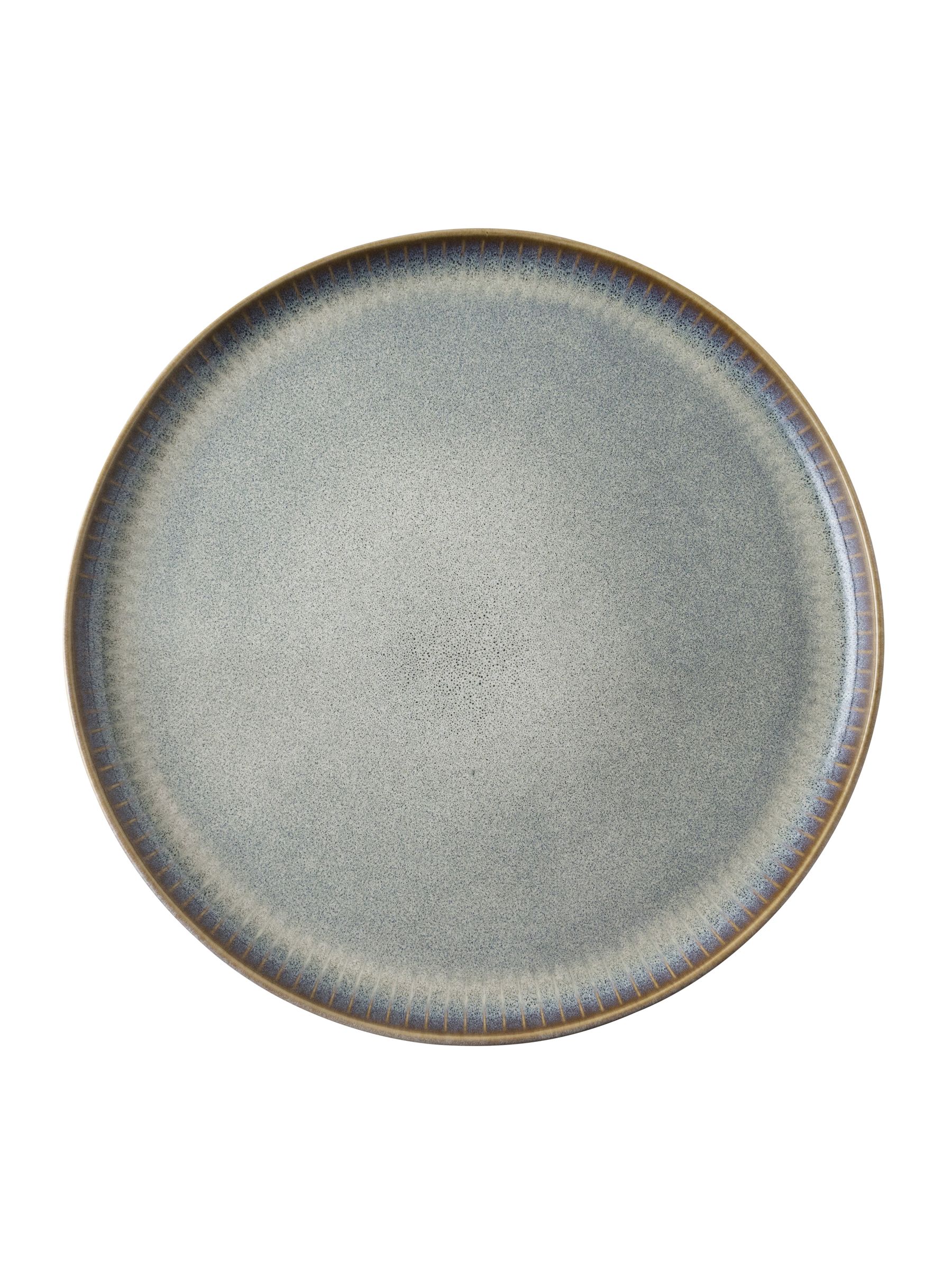 Dutch Rose Grey Dutch Rose Sapphire 28cm Dinner Plates Set of 4 - Image 3 of 4
