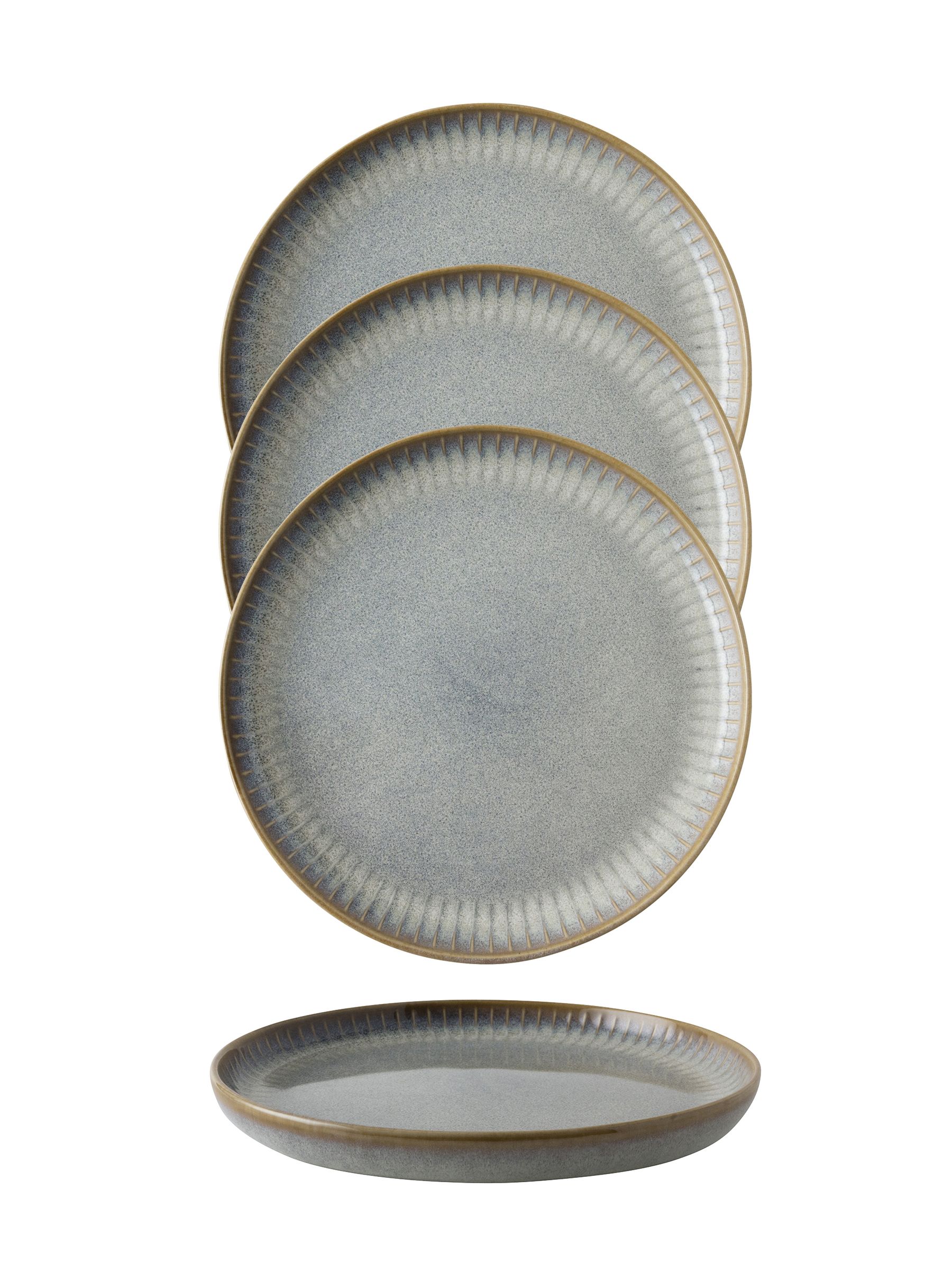 Dutch Rose Grey Dutch Rose Sapphire 18.5cm Side Plates Set of 4 - Image 2 of 4