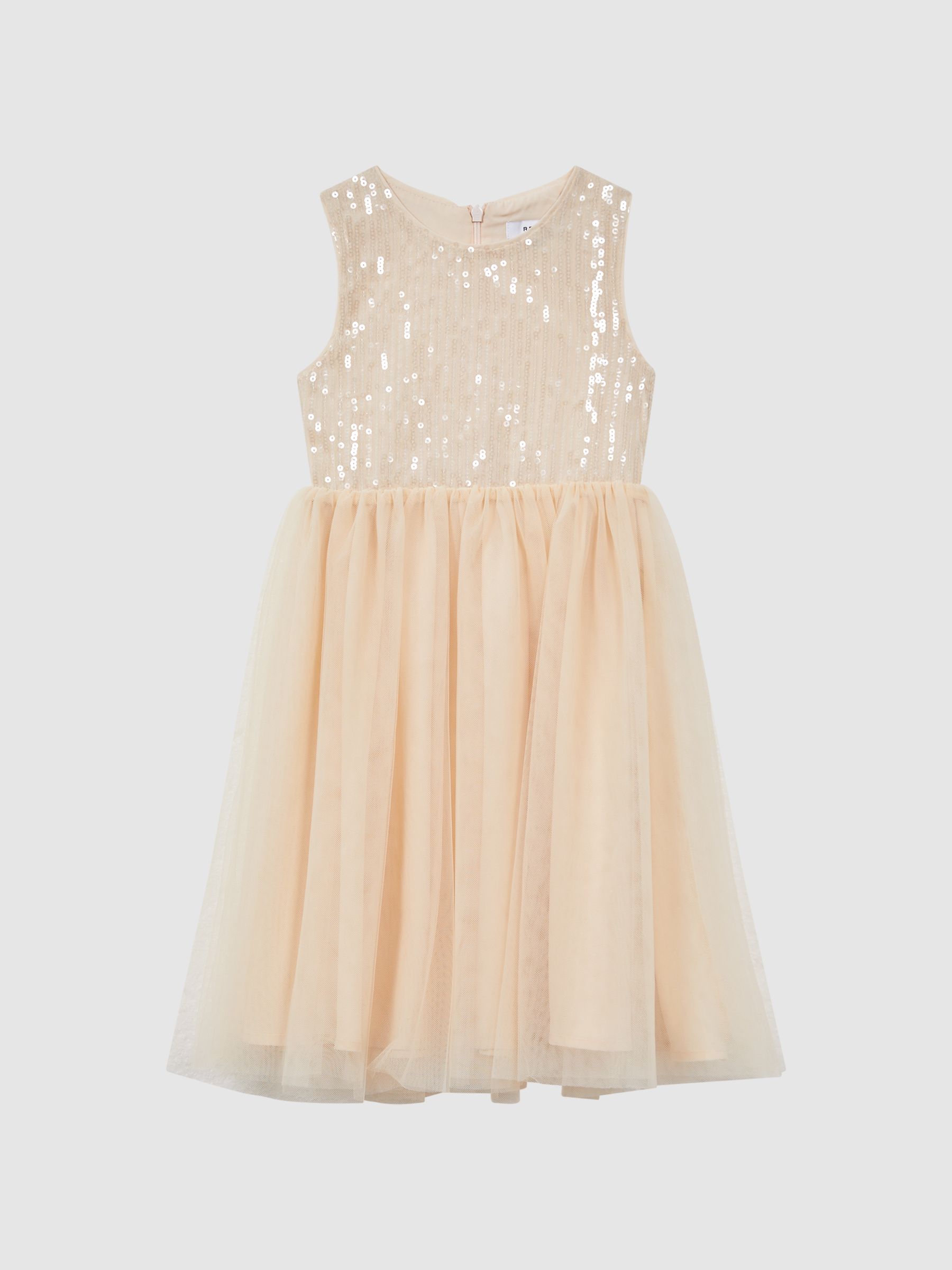 9-14 yrs Sequin Tulle Dress in Pink - Image 2 of 7