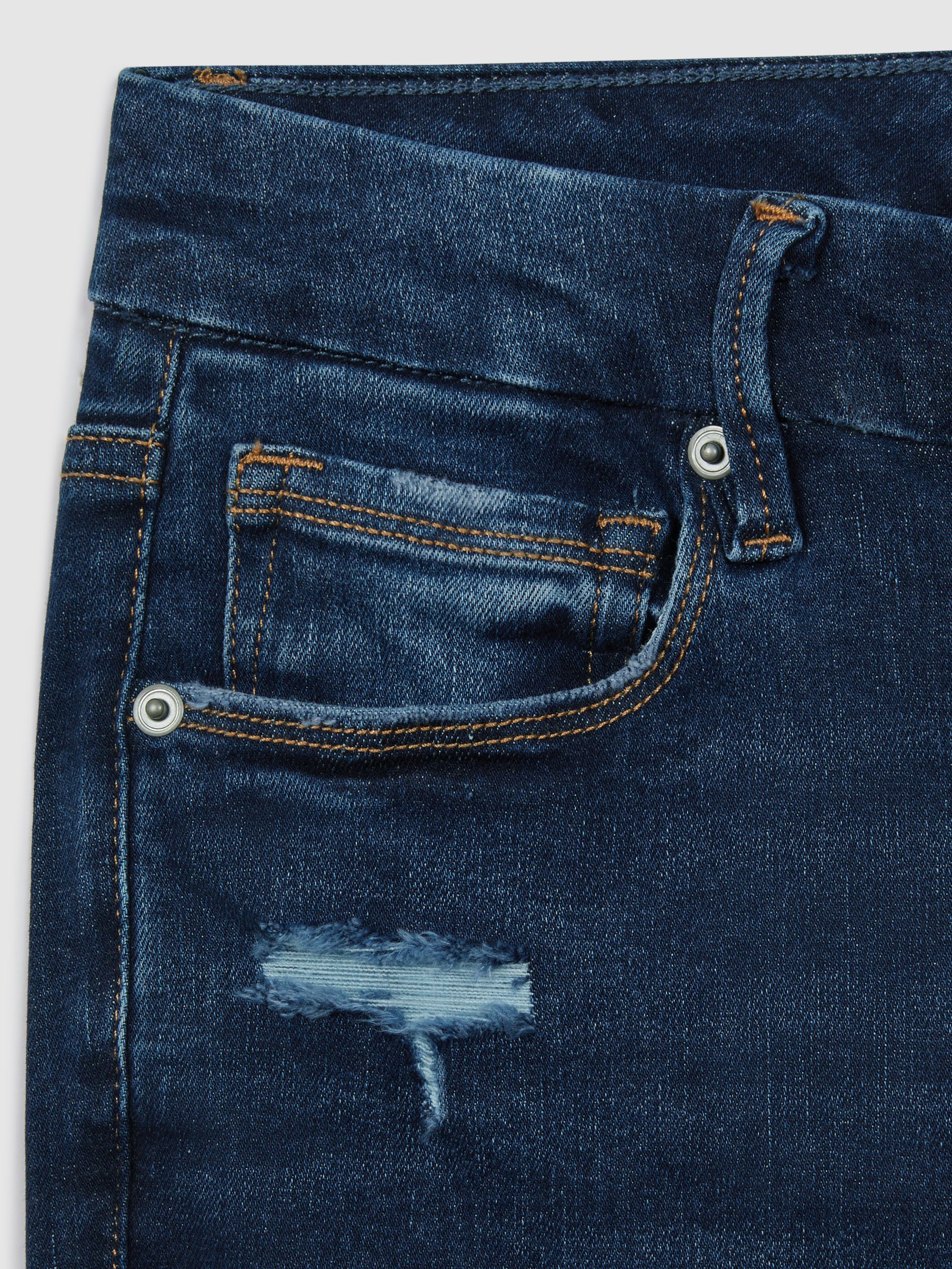 Good American Always Fits Cropped Skinny Jeans in Indigo - Image 6 of 6