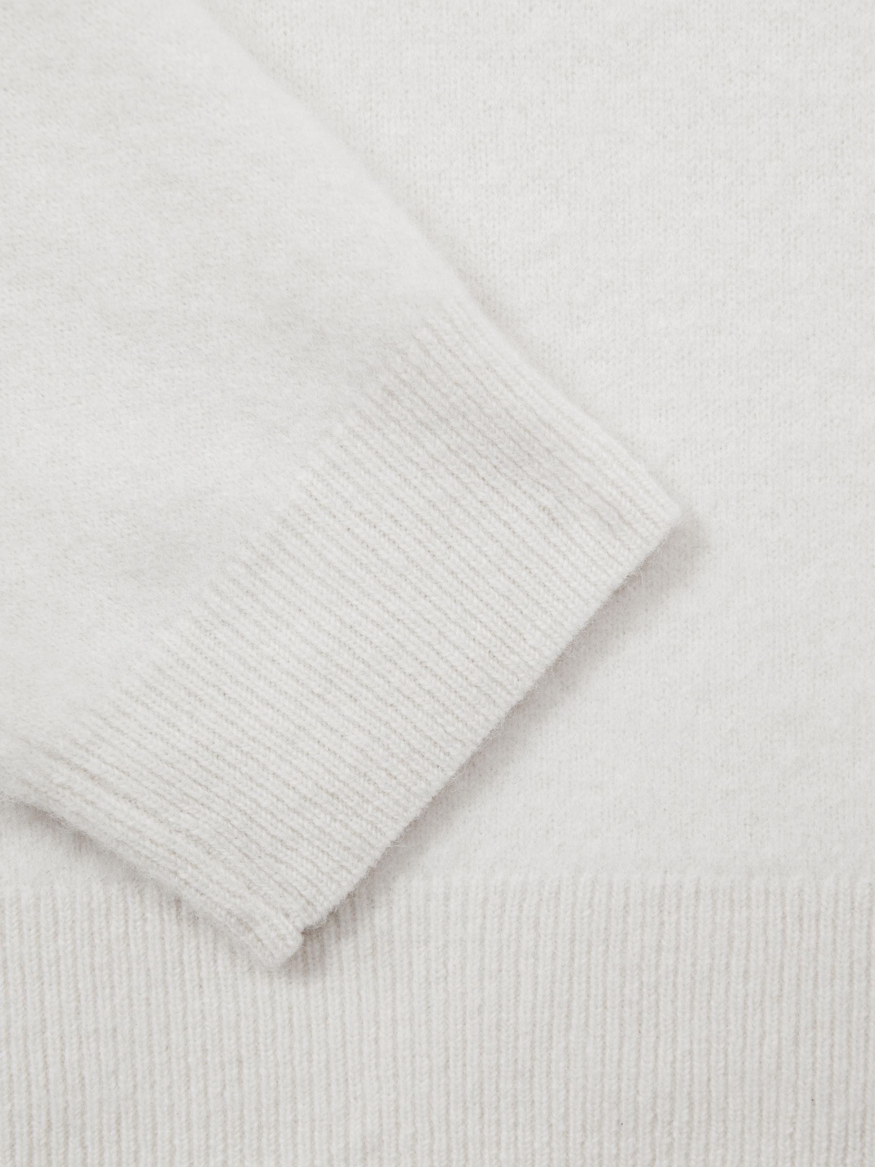 9-14 yrs Merino Crew Neck Jumper in White - Image 7 of 7