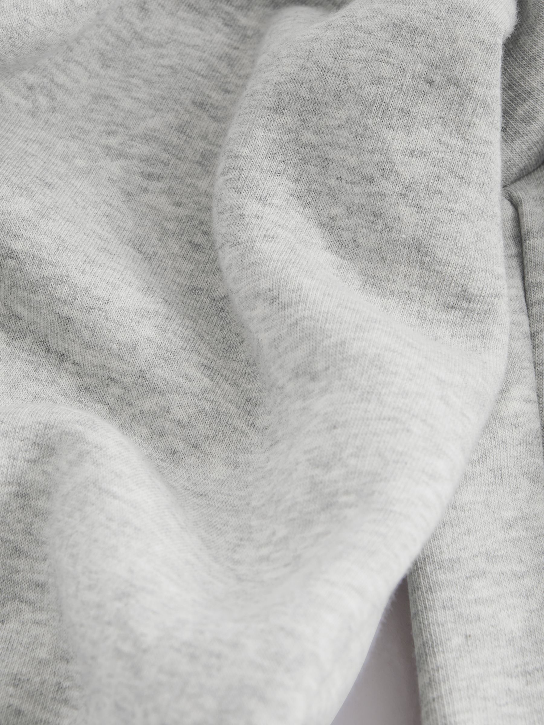 Good American Cotton Blend Wide Leg Joggers in Grey - Image 7 of 7