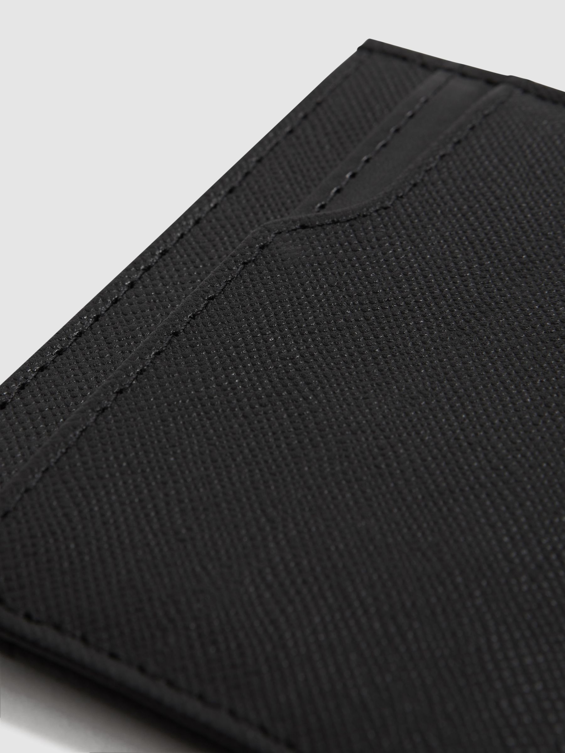 Leather Card Holder in Black - Image 3 of 4