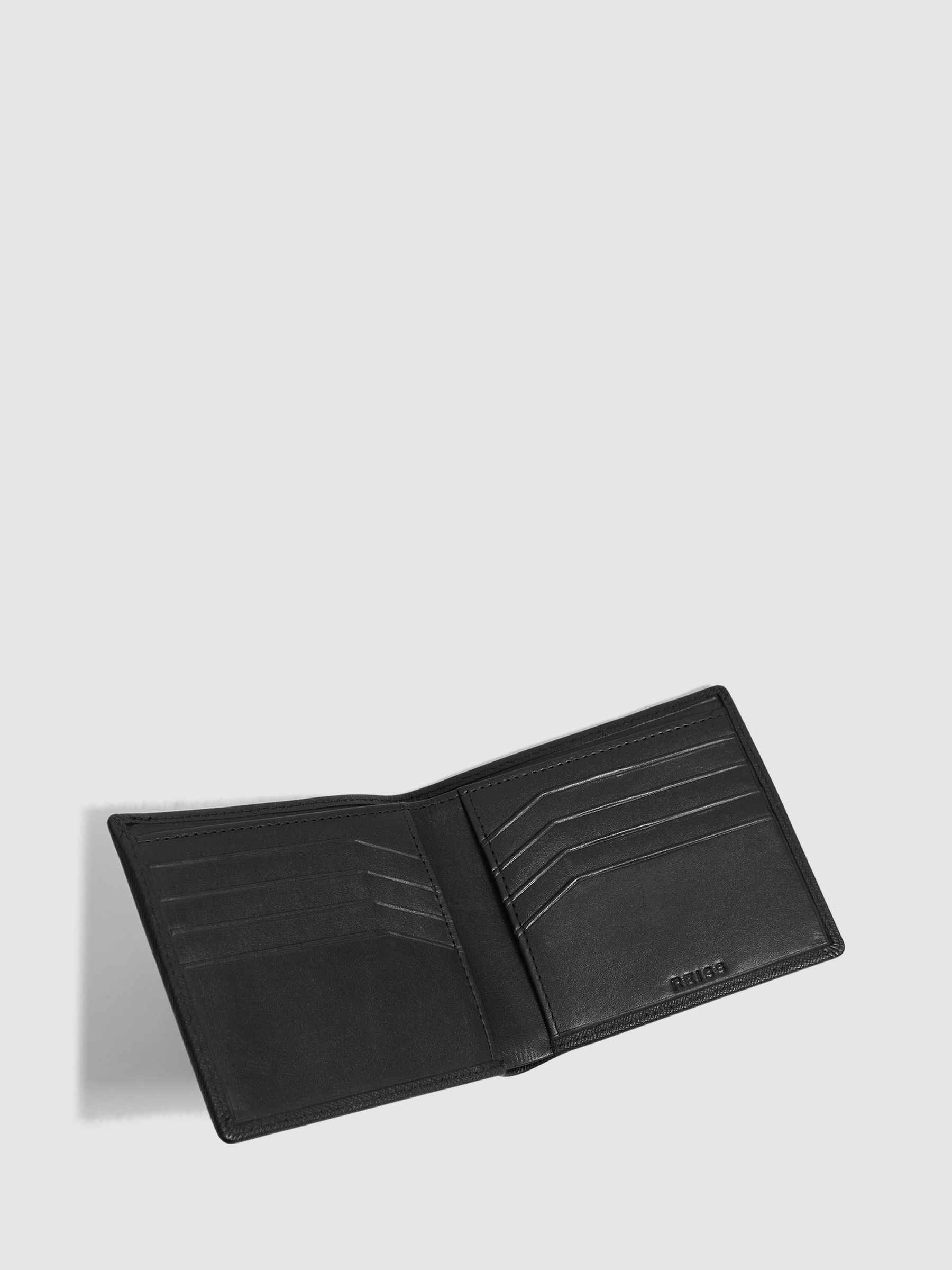Leather Wallet in Black - Image 3 of 4