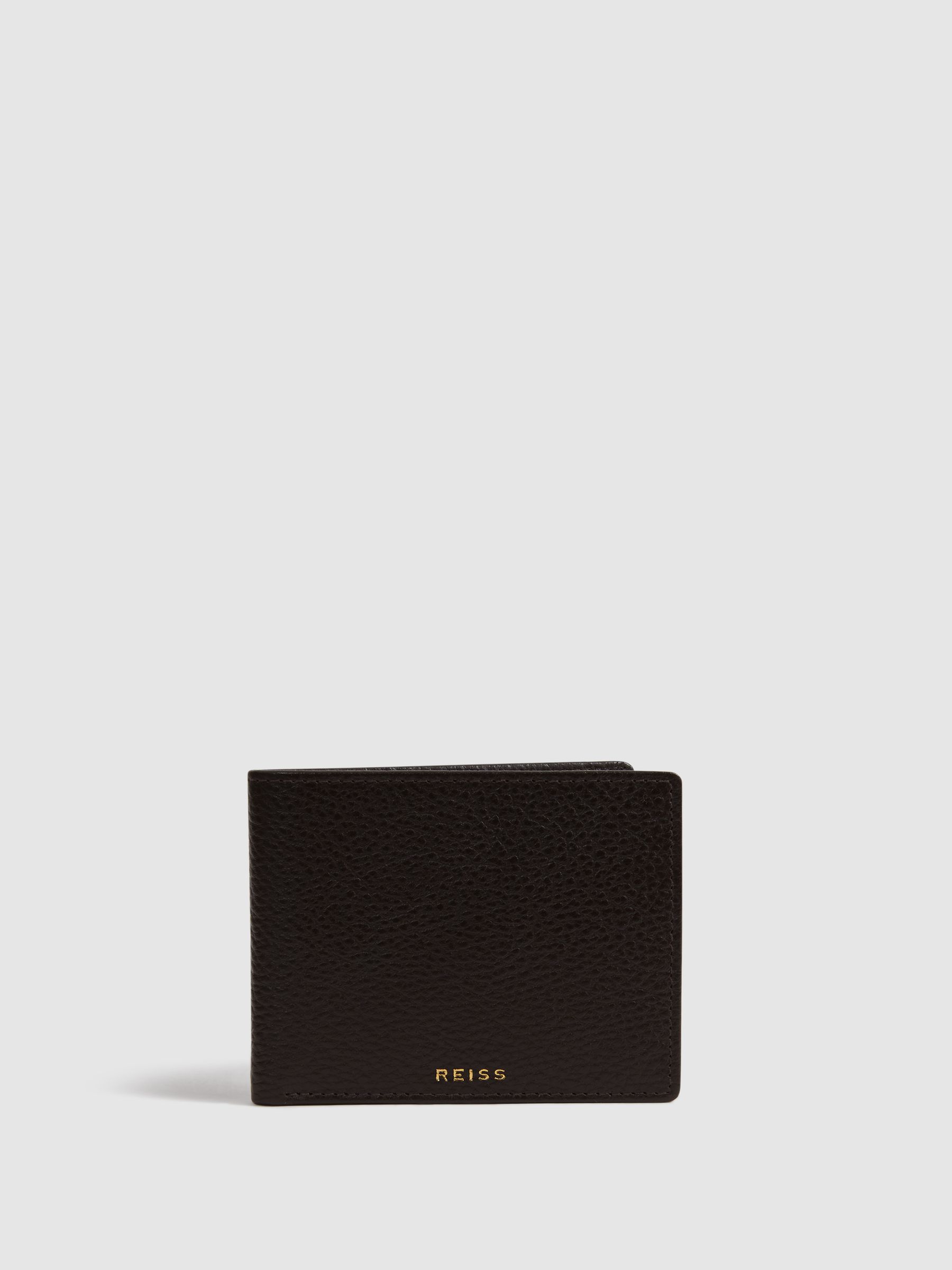 Leather Wallet in Chocolate - Image 1 of 4