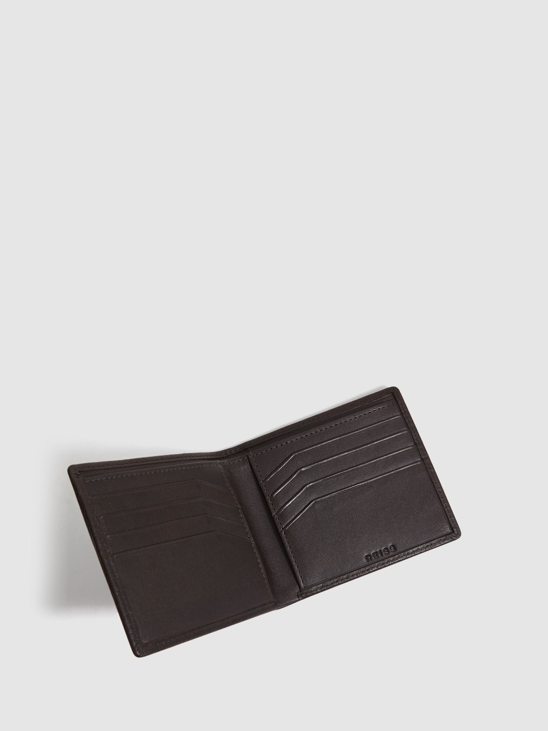 Leather Wallet in Chocolate - Image 3 of 4