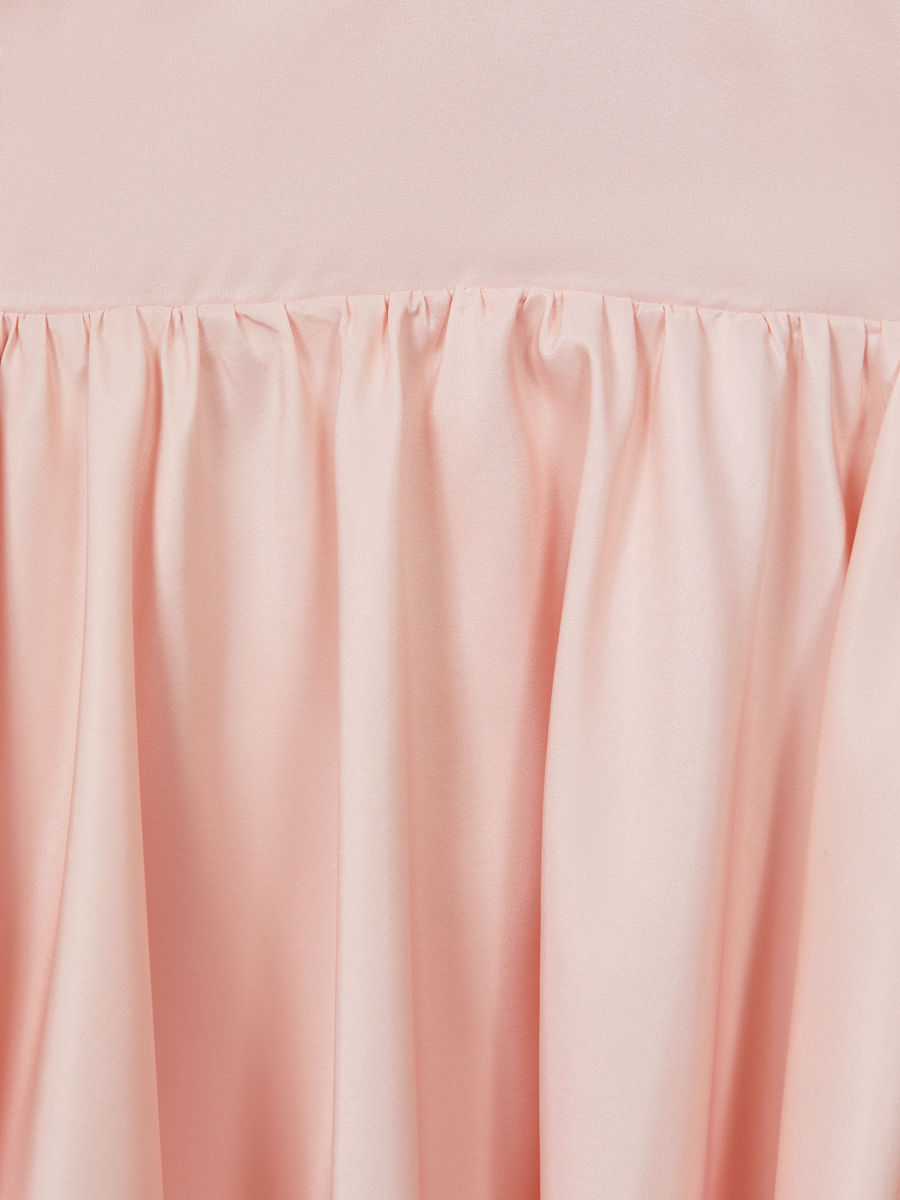 9-13 yrs Mini Puff Sleeve Ruffle Dress in Pink - Image 7 of 7