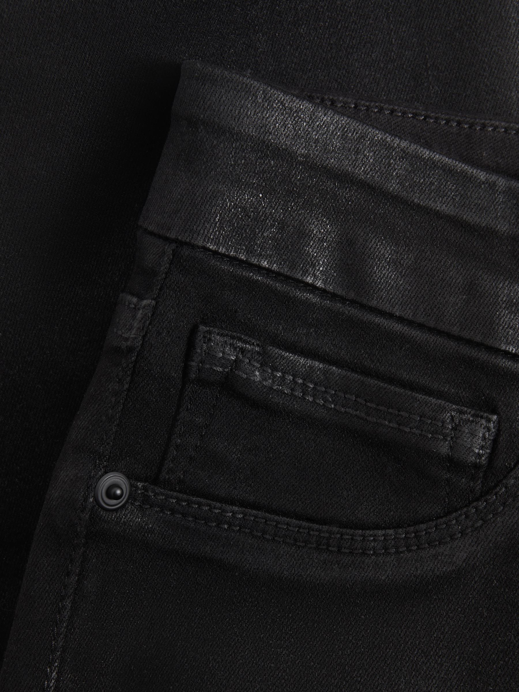 Good American Coated Skinny Jeans in Black - Image 6 of 6