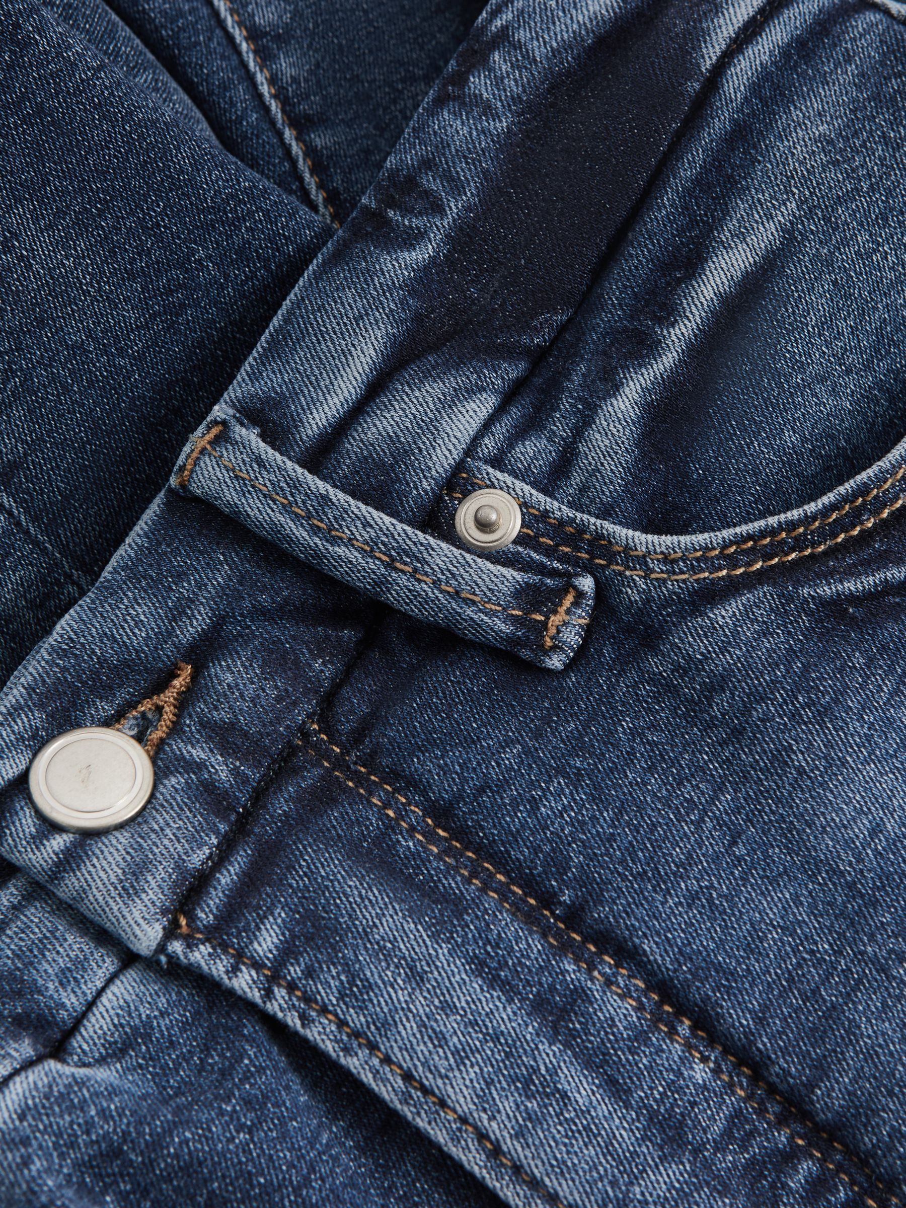 Good American Skinny-Jeans im Used-Look mit hohem Bund, Indigo - Bild 6 von 7