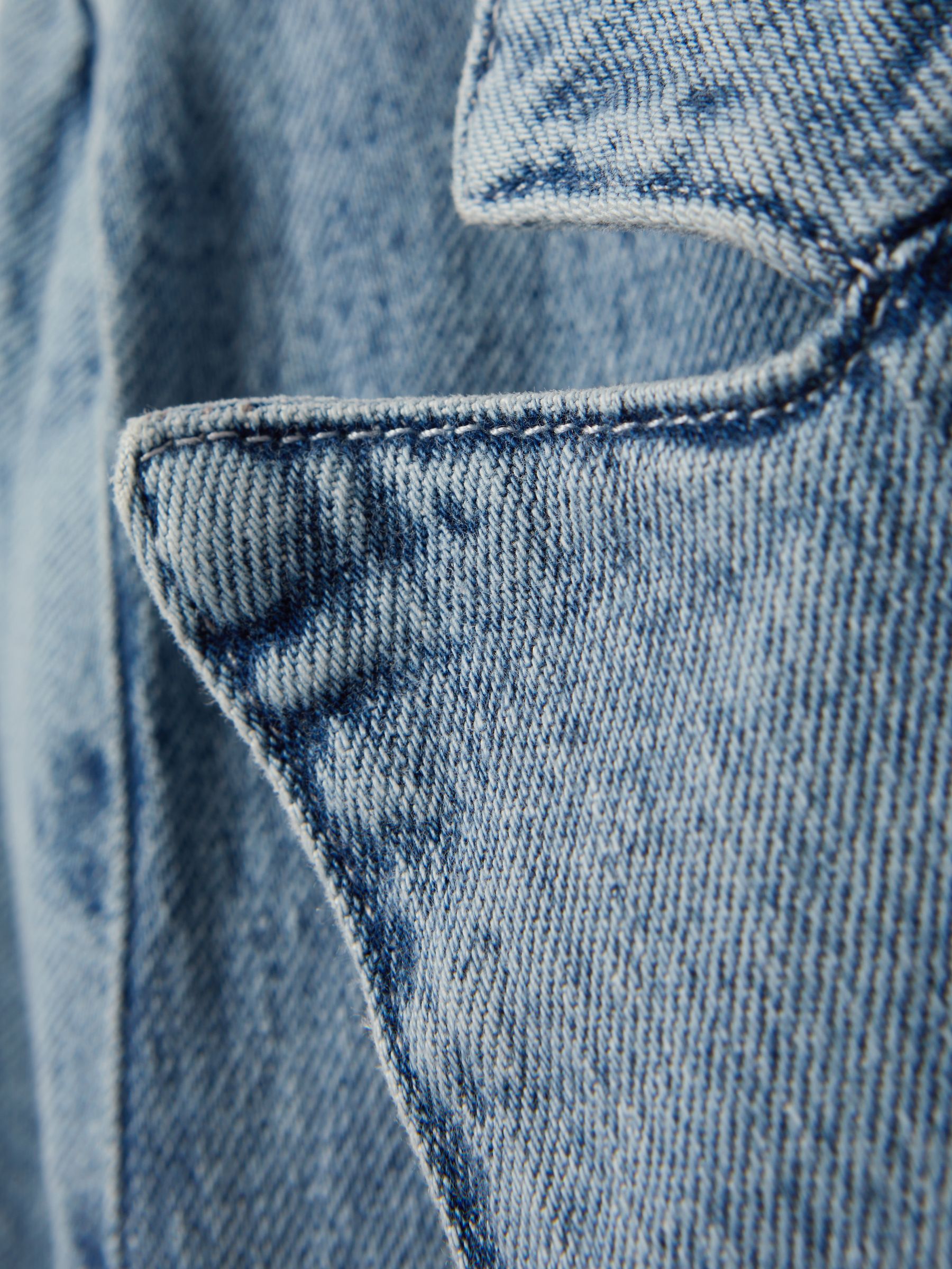 Good American Denim Single Breasted Blazer in Indigo - Image 6 of 6