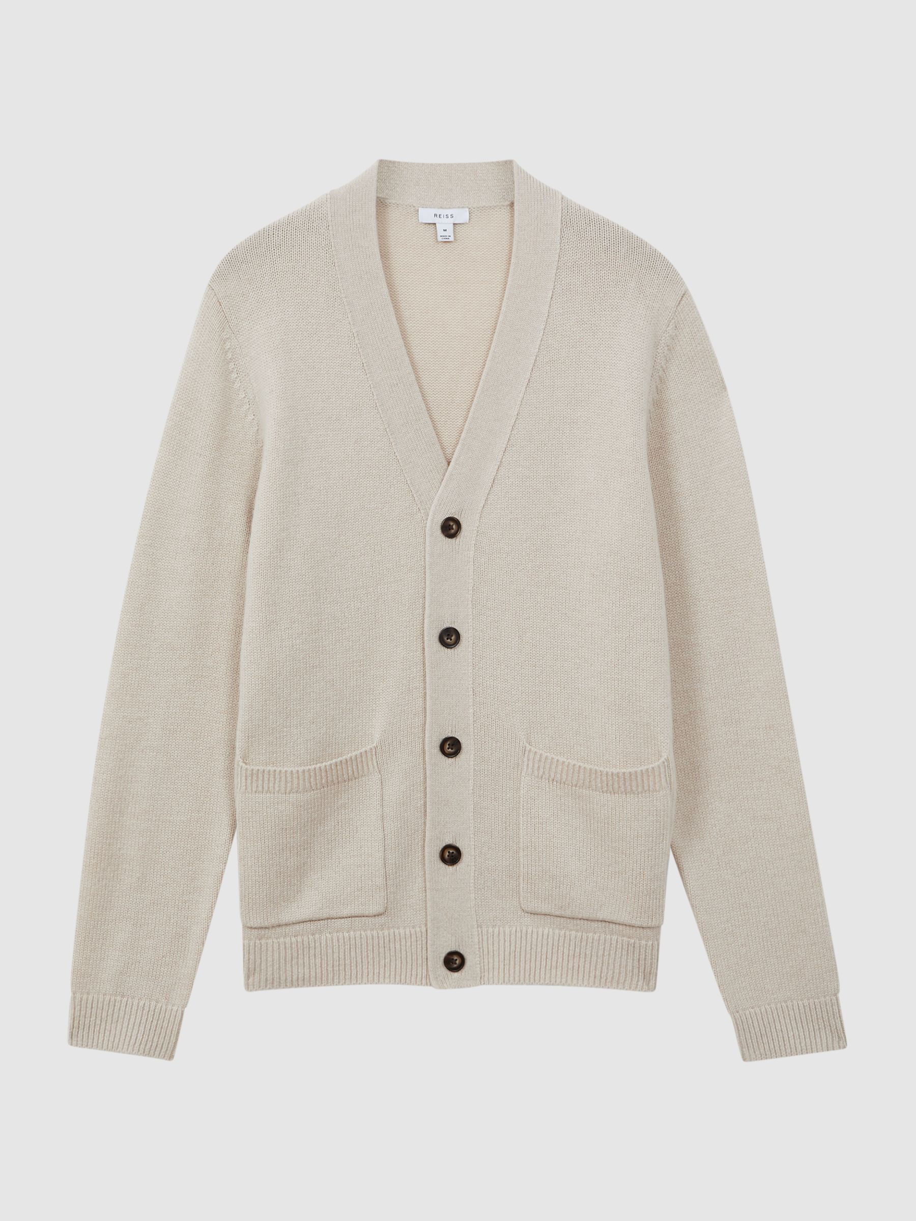 Wool Blend Button-Through Cardigan in Heather Melange - Image 2 of 6