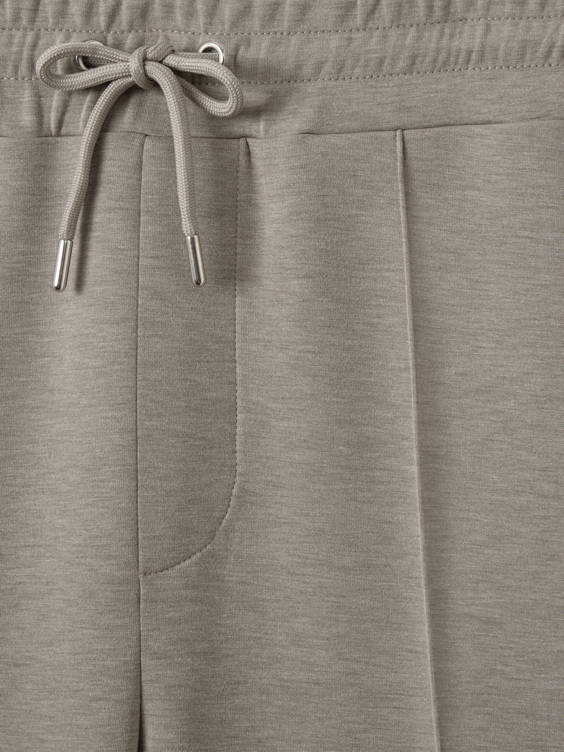 Drawstring Jersey Joggers in Taupe - Image 7 of 8
