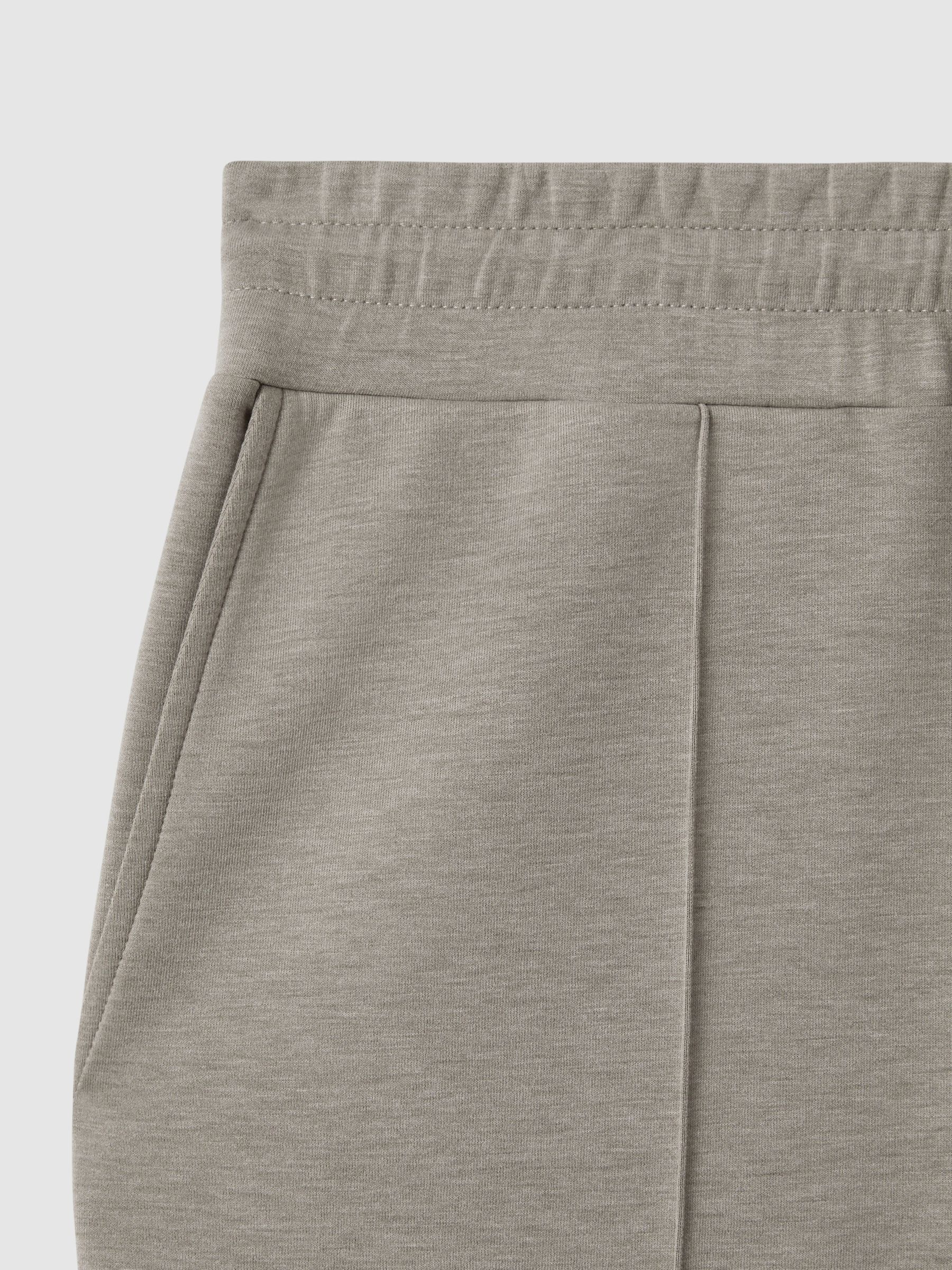 Drawstring Jersey Joggers in Taupe - Image 8 of 8