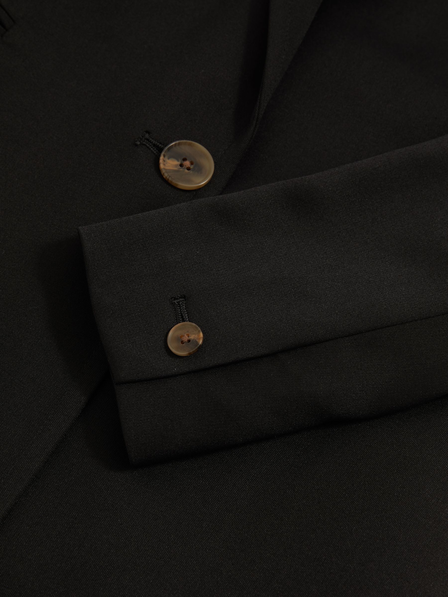 Single-Breasted Suit Jacket in Black - Image 6 of 6