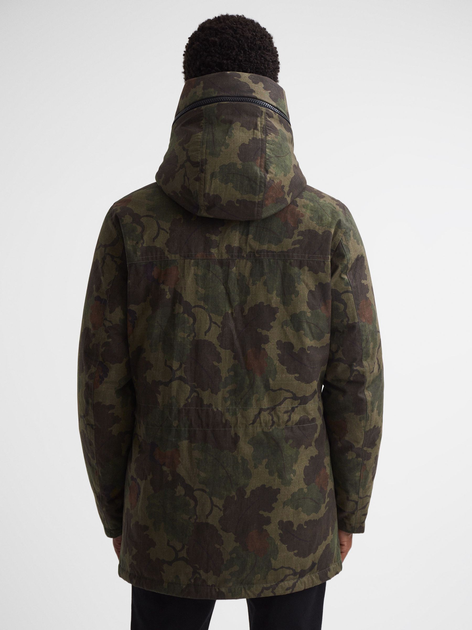 Woolrich Hooded Arctic Parka in Green Mitchell Camo - Image 5 of 7