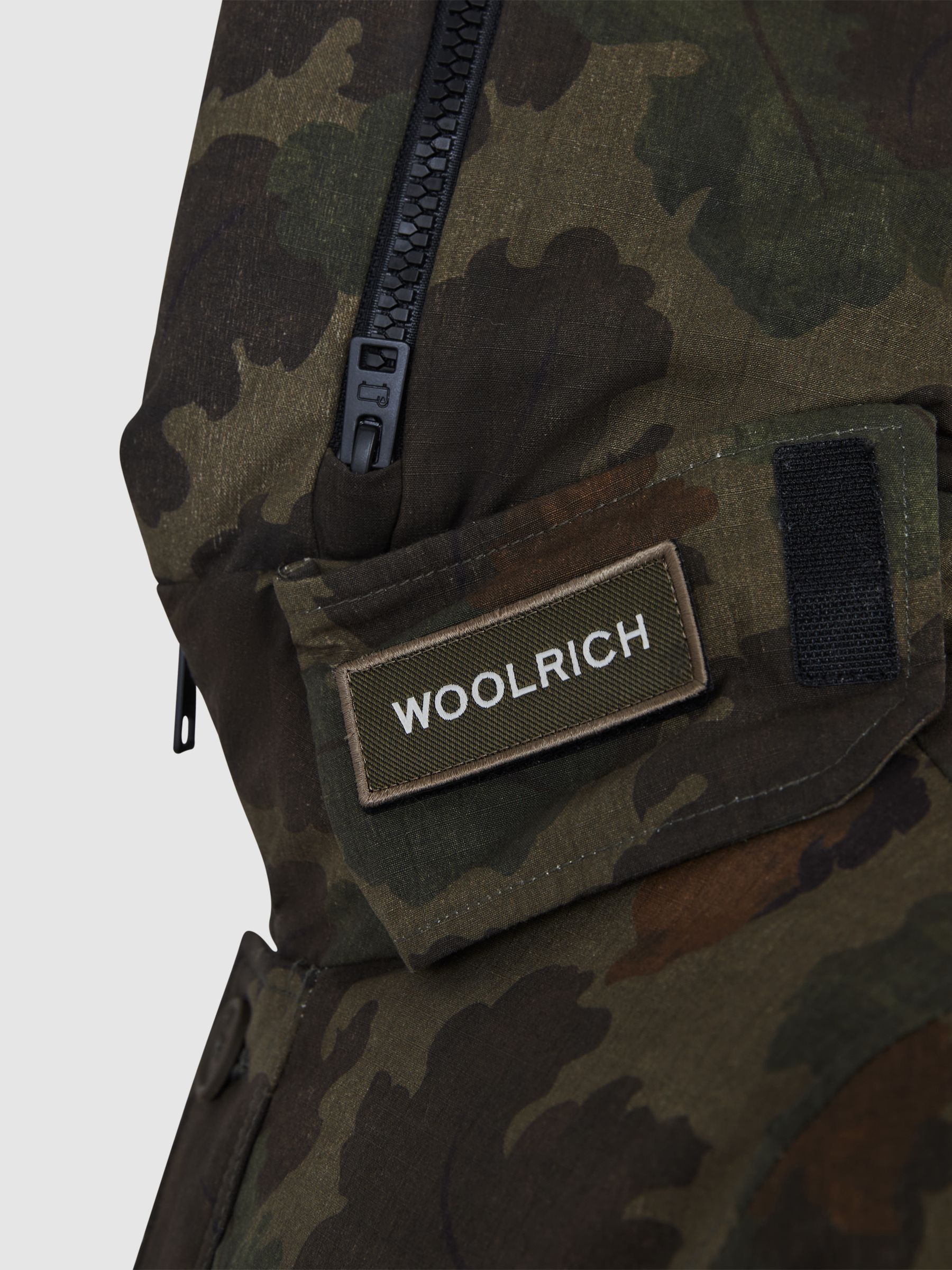 Woolrich Hooded Arctic Parka in Green Mitchell Camo - Image 6 of 7