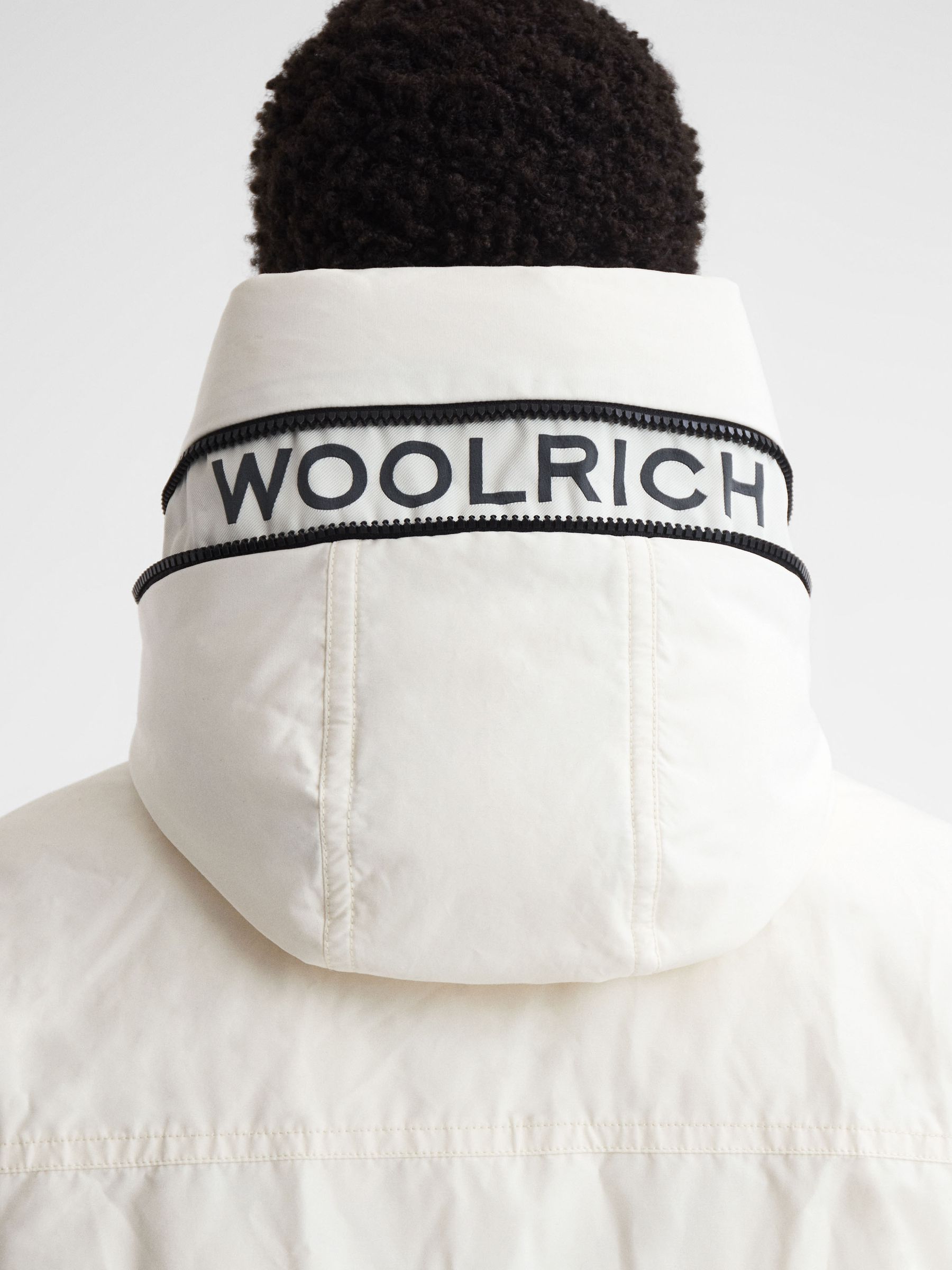 Woolrich arctische parka met capuchon in Artic-wit - Image 4 of 9