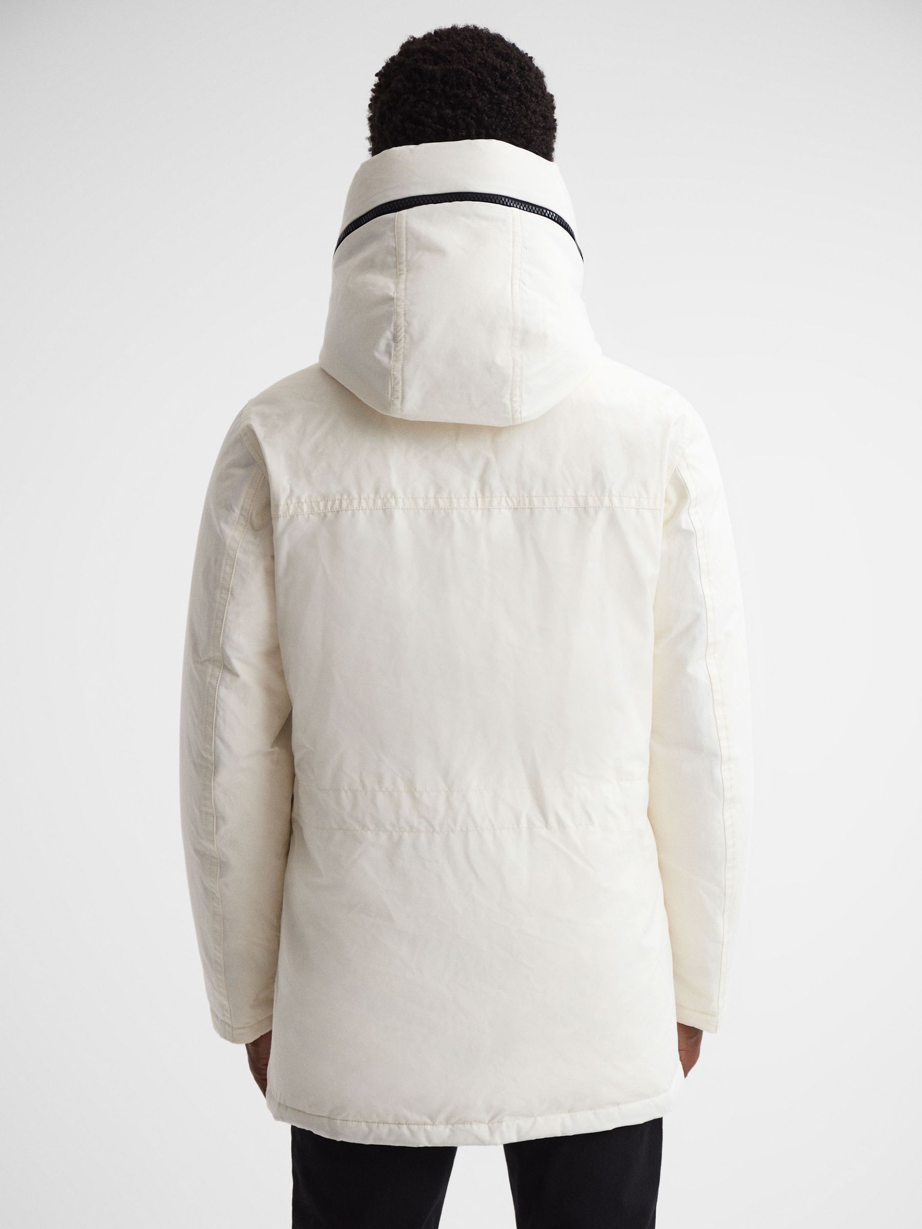 Woolrich arctische parka met capuchon in Artic-wit - Image 6 of 9